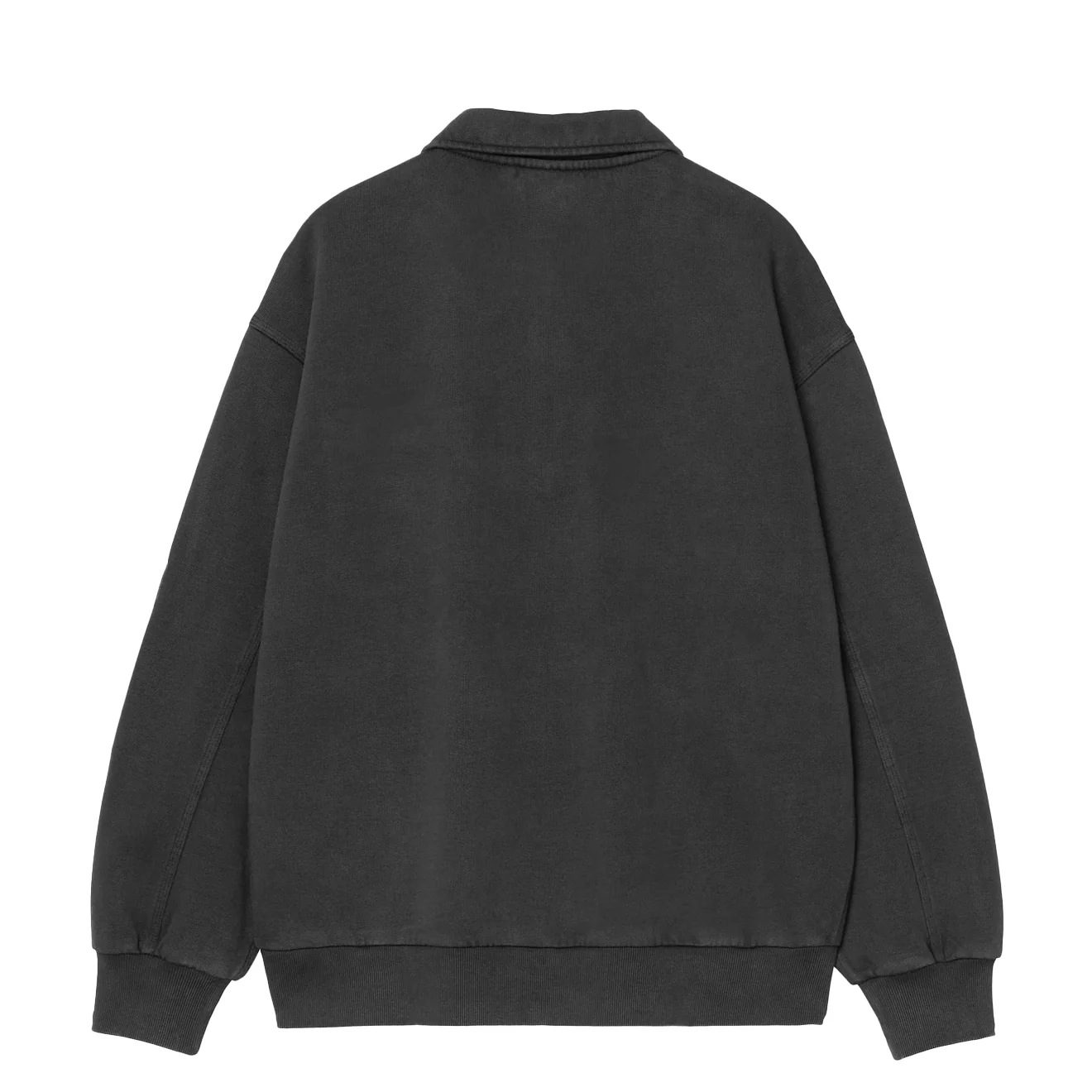Carhartt WIP Half Zip Detroit Sweat Black Stone Washed - Image 2