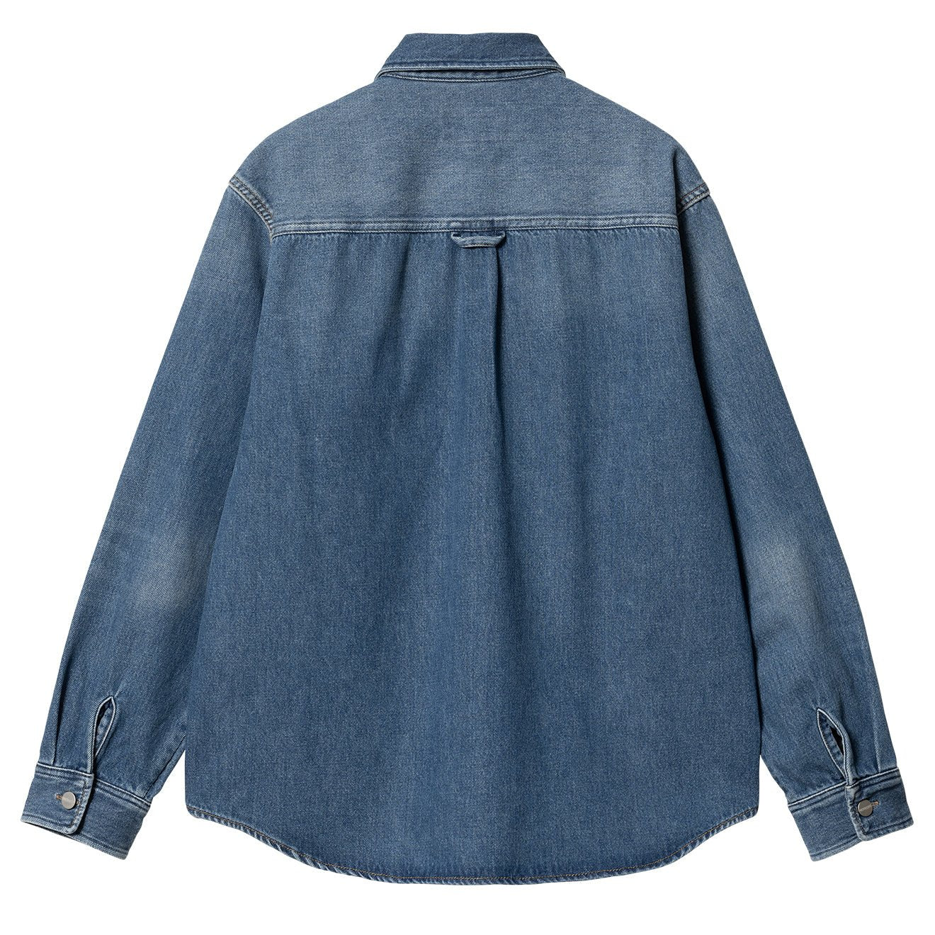 Carhartt WIP Harvey Shirt Jac Blue Dark Used Wash - Image 2