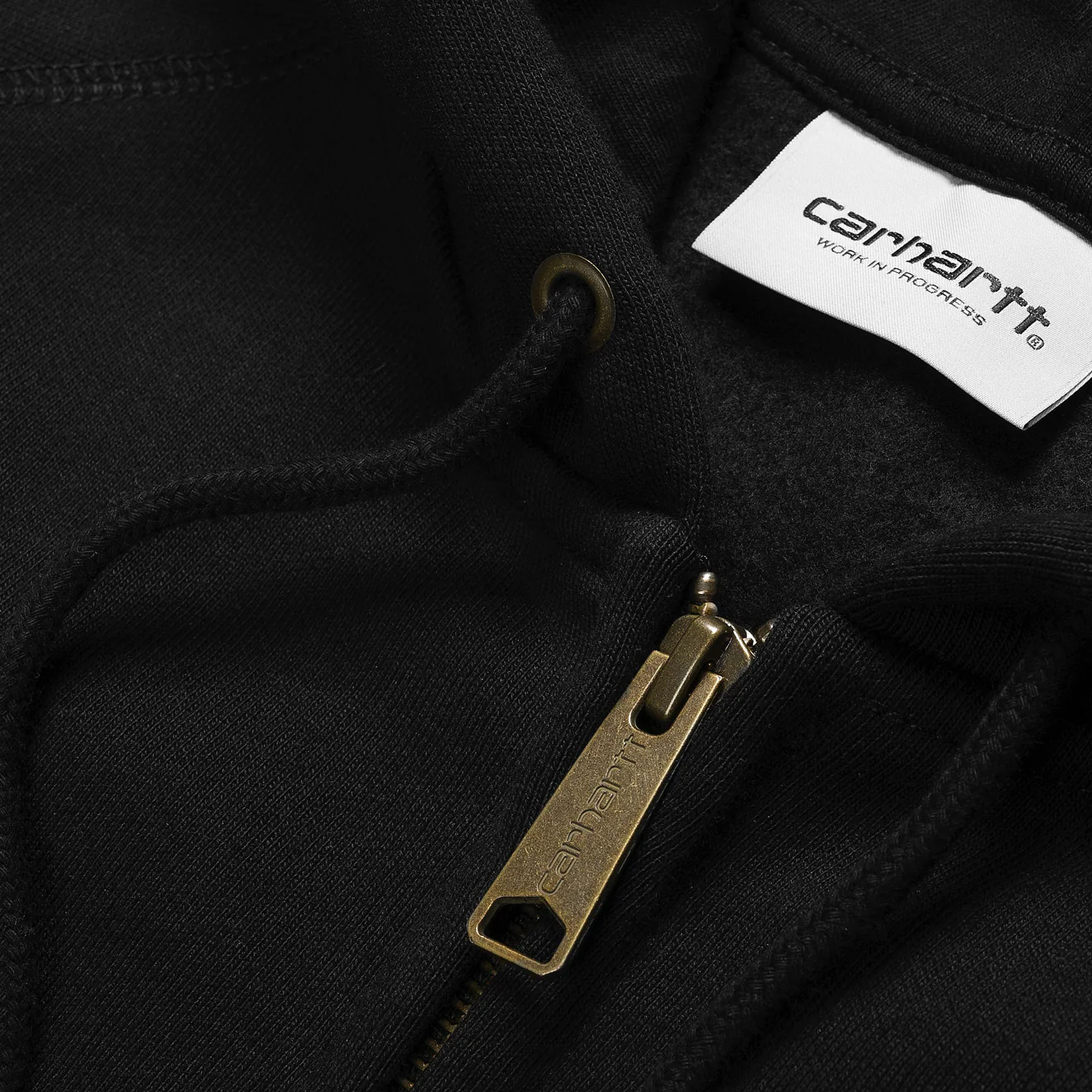 Carhartt WIP Hooded Chase Jacket Black / Gold - Image 3