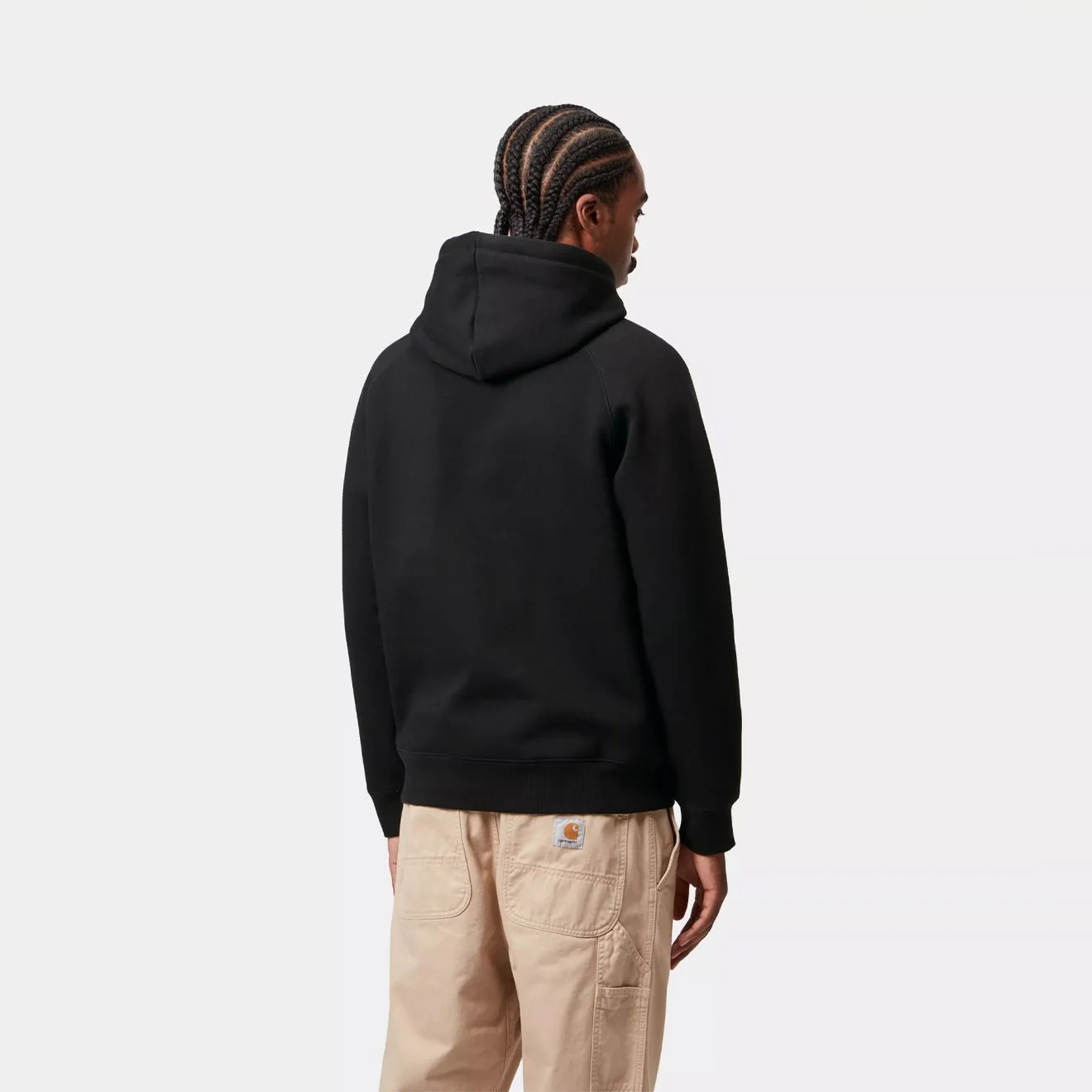 Carhartt WIP Hooded Chase Sweatshirt Black / Gold - Image 4