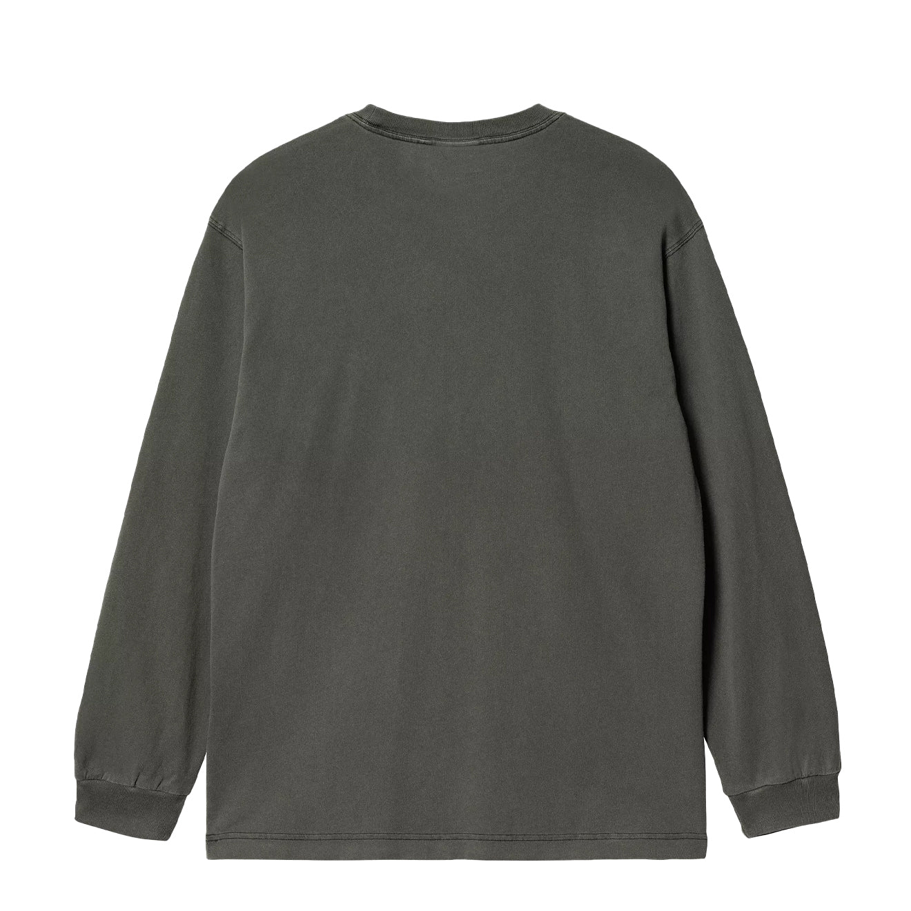 Carhartt WIP L/S Nelson T-Shirt Black Garment Dyed - Image 2