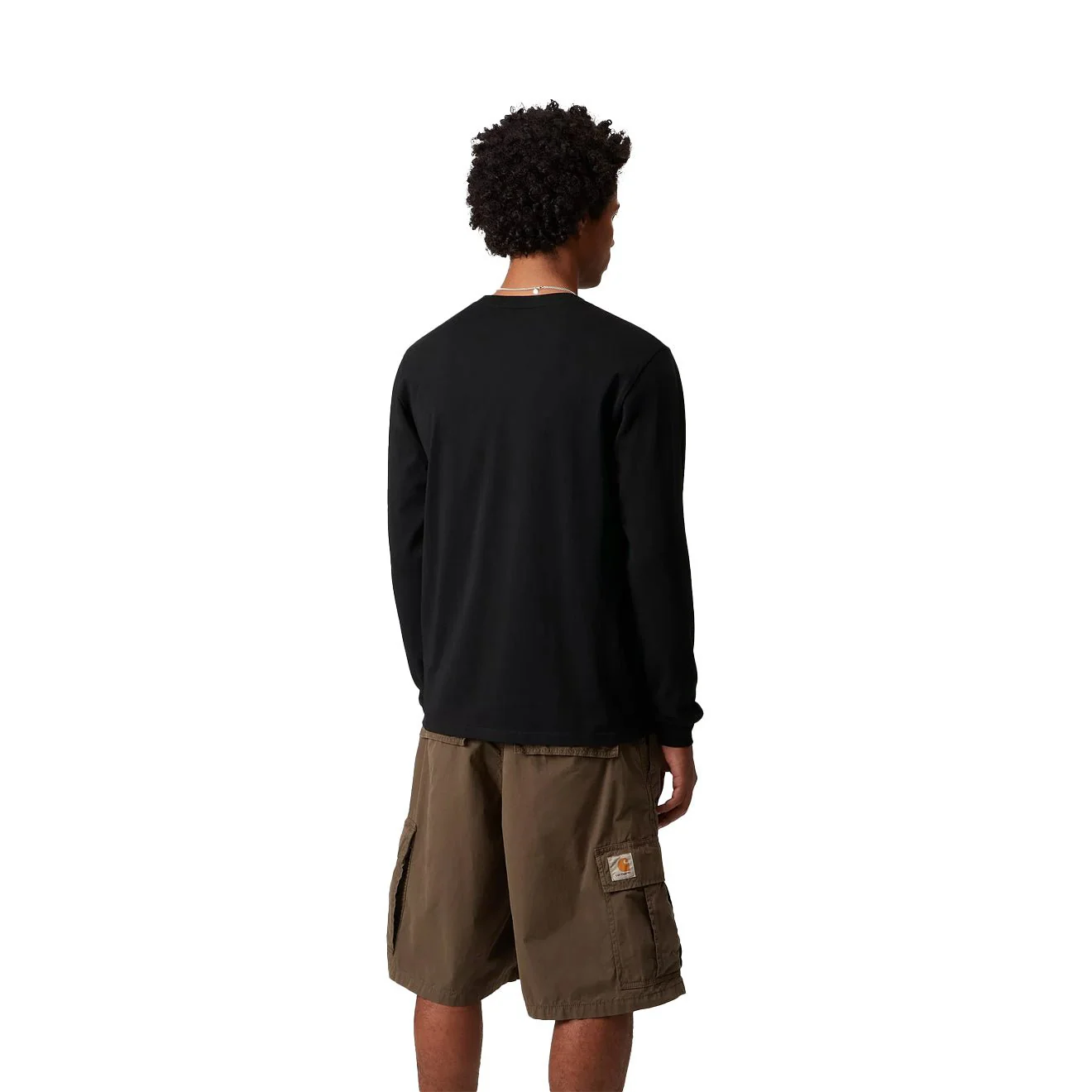 Carhartt WIP L/S Pocket T-Shirt Black - Image 4