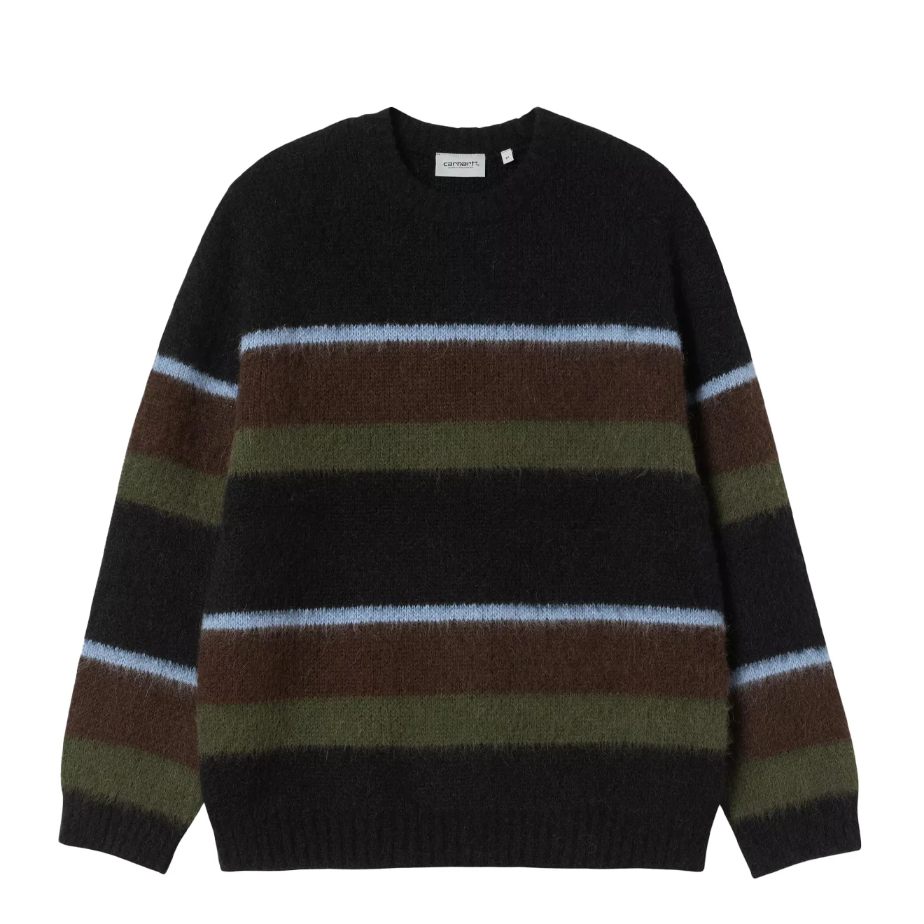 Carhartt WIP Merton Sweater Sundling Stripe Palisander