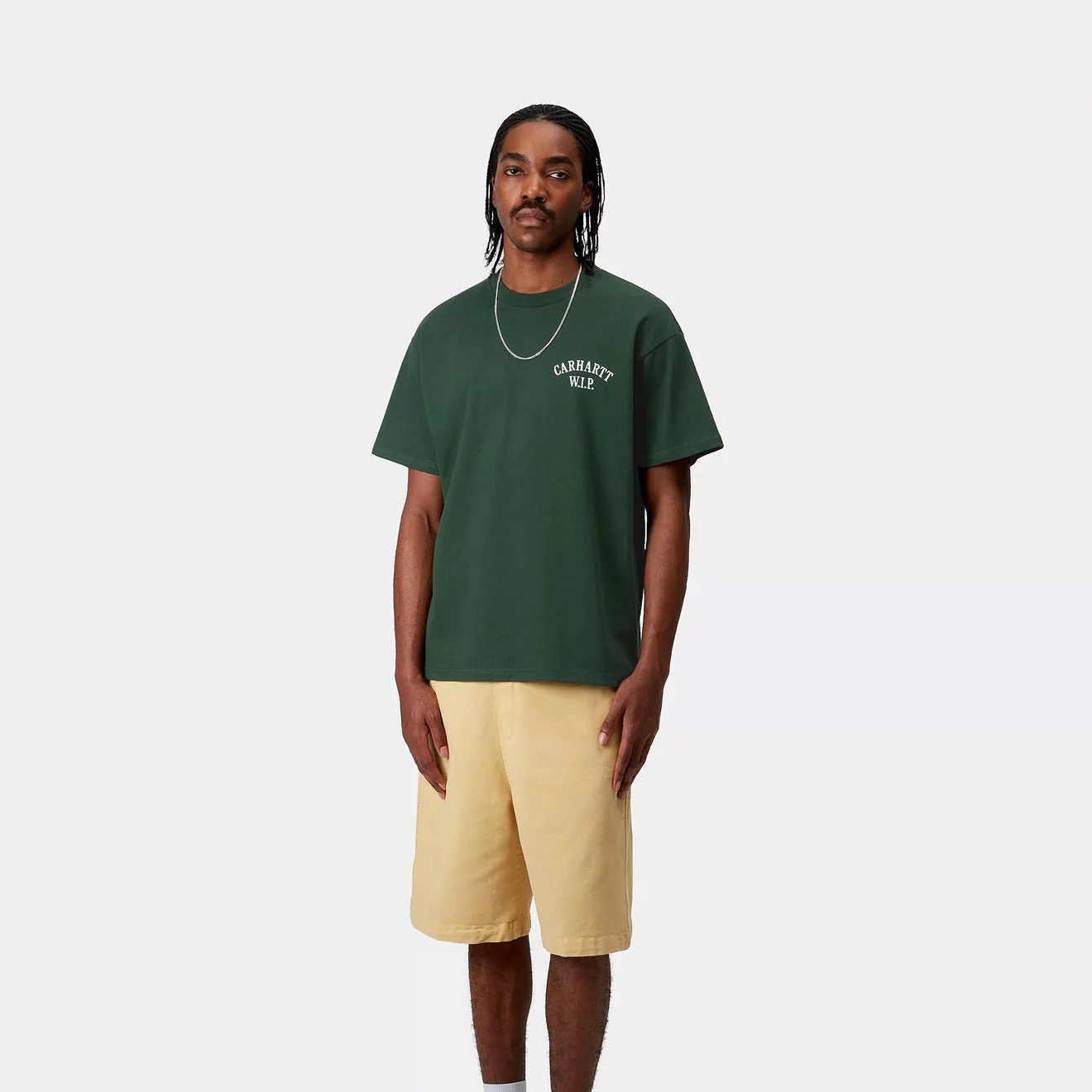 Carhartt WIP S/S Cabinetry T-Shirt Conifer / White - Image 3