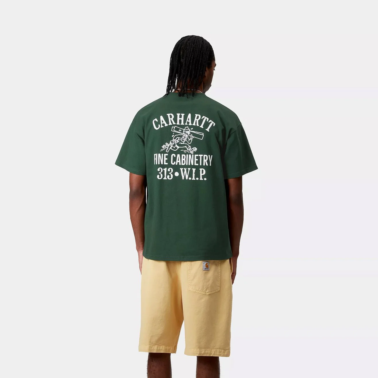 Carhartt WIP S/S Cabinetry T-Shirt Conifer / White - Image 4