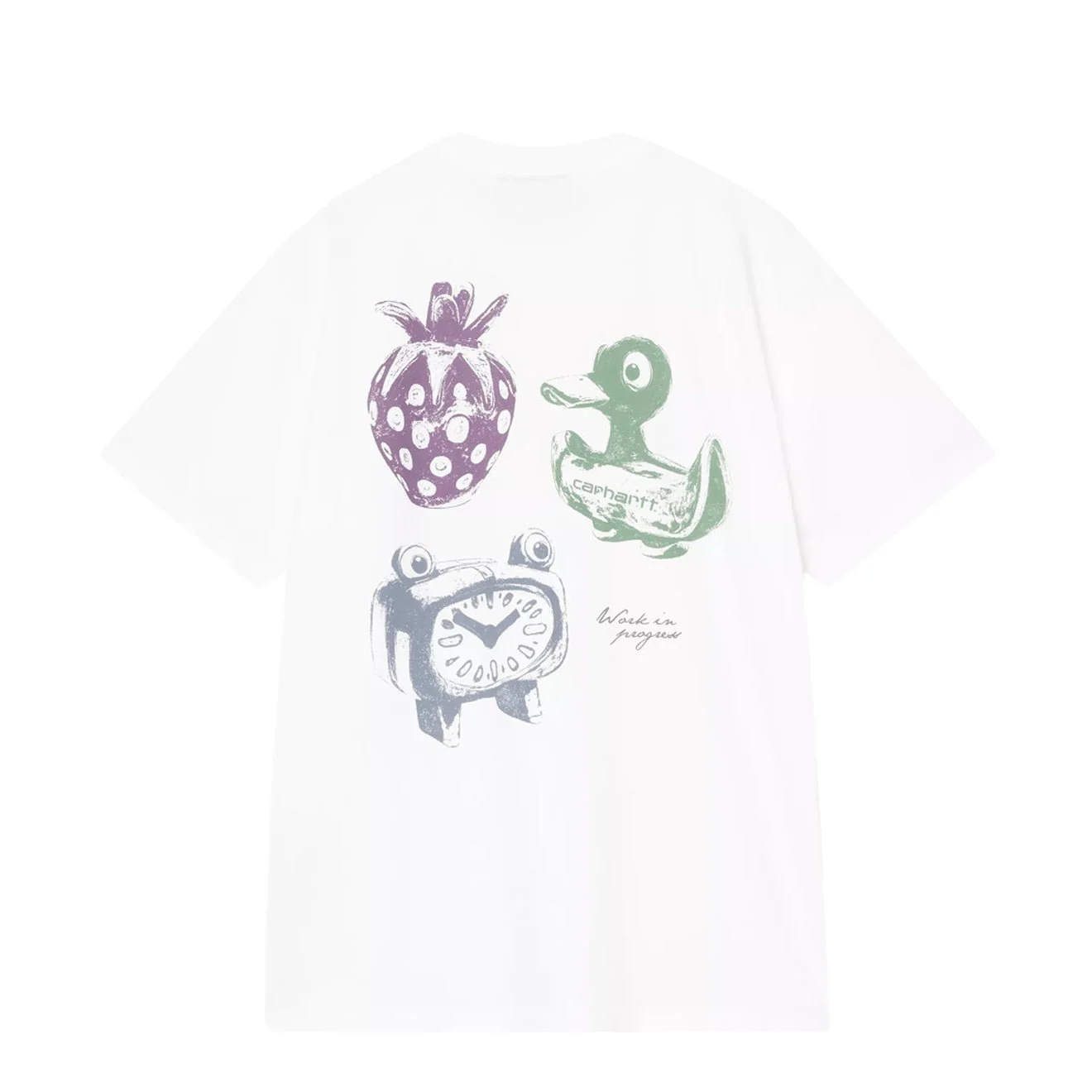 Carhartt WIP S/S Forma T-Shirt White Heavy Stone Wash - Image 2