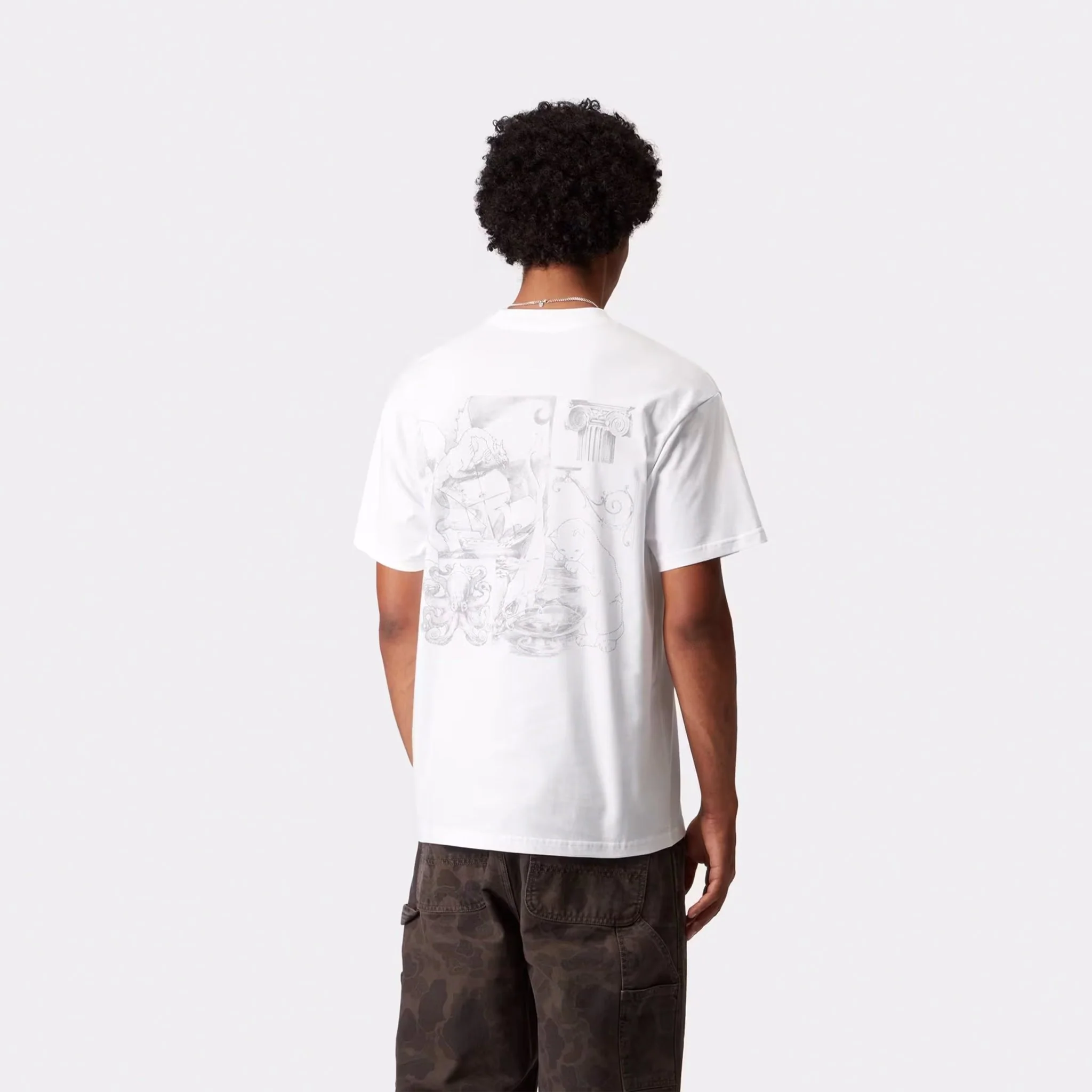 Carhartt WIP S/S Okniceok 02 T-Shirt White - Image 4