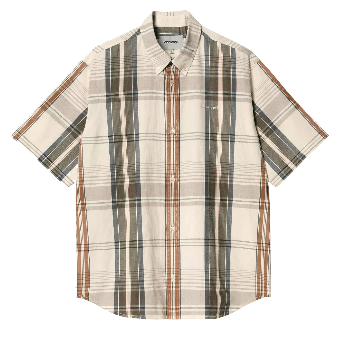 Carhartt WIP S/S Roslin Shirt Roslin Check / Natural / Wax