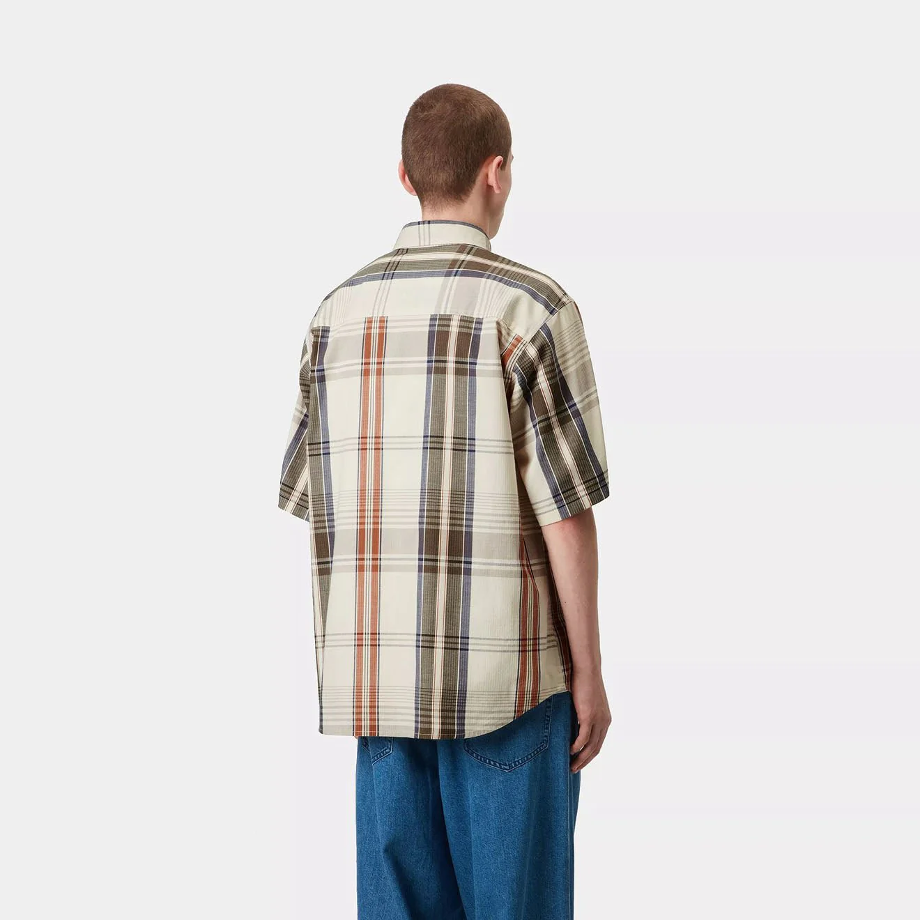 Carhartt WIP S/S Roslin Shirt Roslin Check / Natural / Wax - Image 4