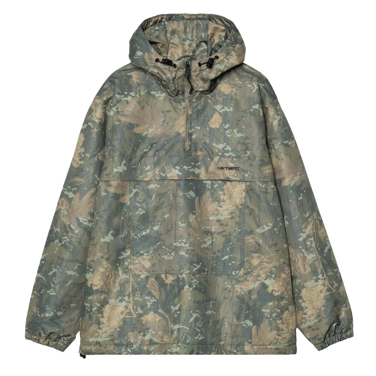 Carhartt WIP Windbreaker Pullover Camo Combi Green / Black