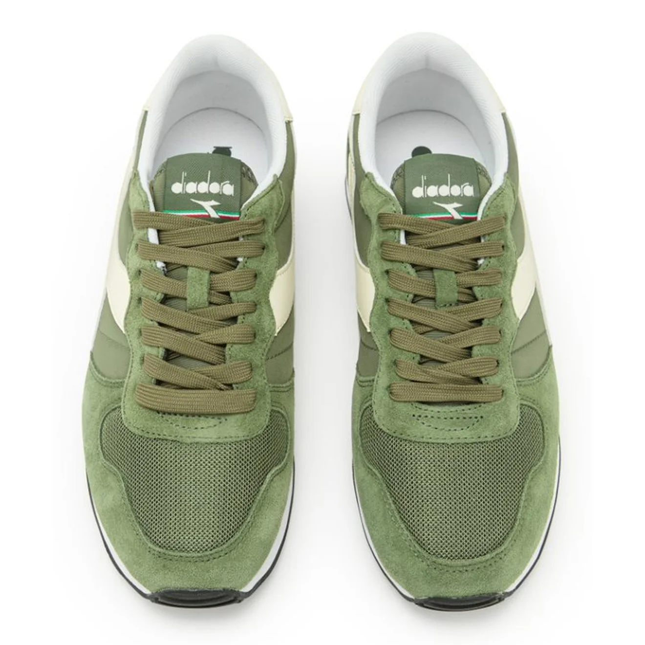 Diadora Camaro Trainers Olivine / Whisper White - Image 3