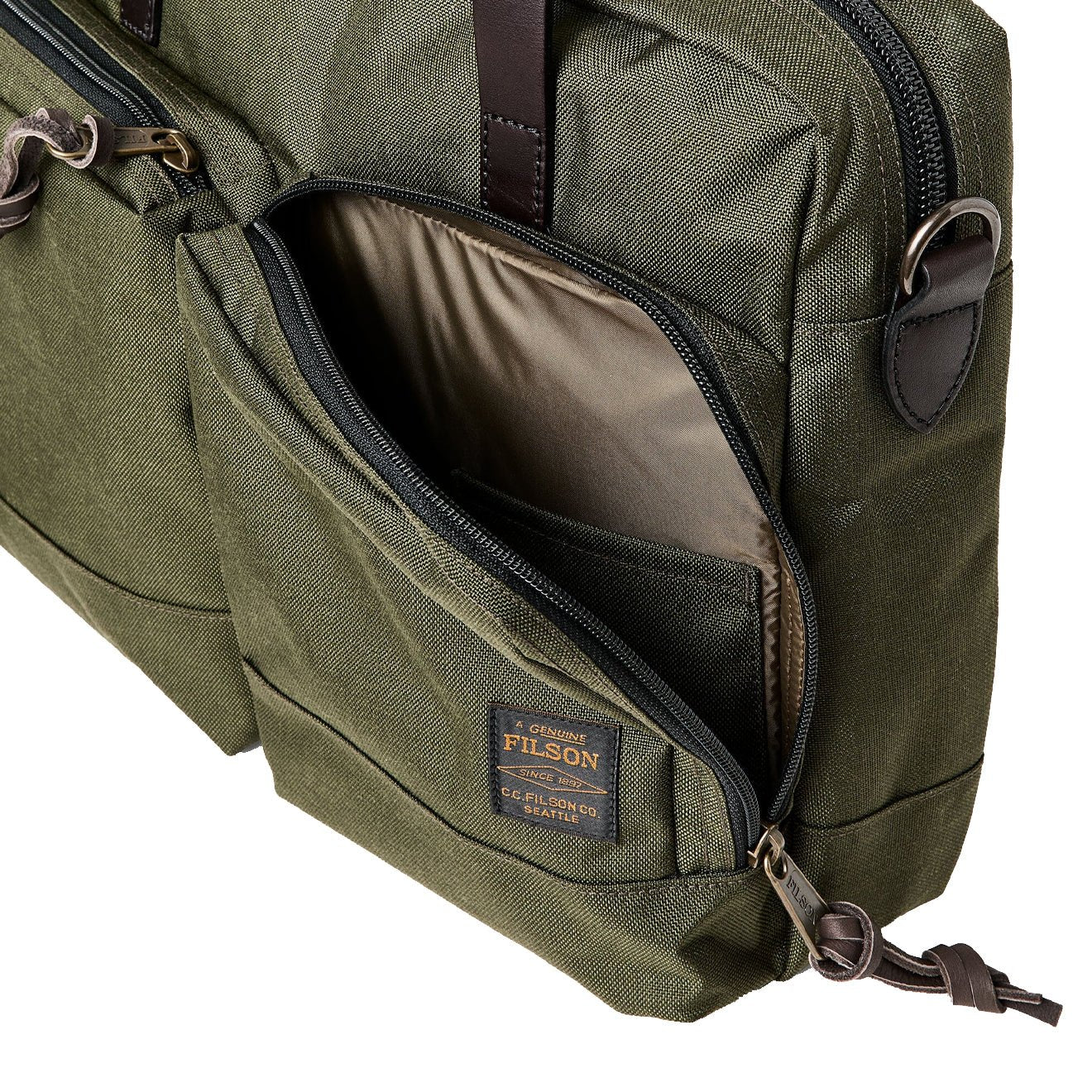 Filson Dryden Briefcase Otter Green - Image 3