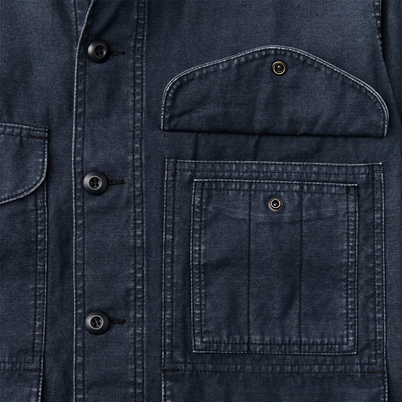 Filson Field Cruiser Reverse Sateen Blue Mussel - Image 4
