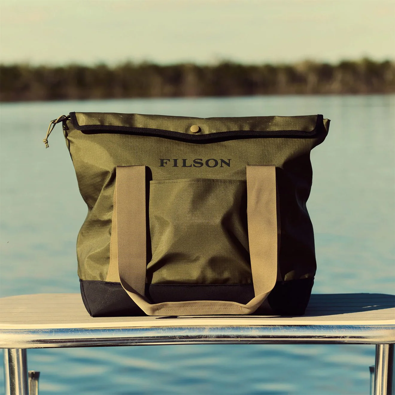 Filson Scout Tote Bag Olive / Black / Covert - Image 7