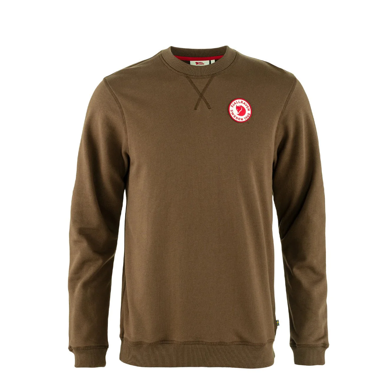 Fjallraven 1960 Logo Badge Sweater Dark Oak