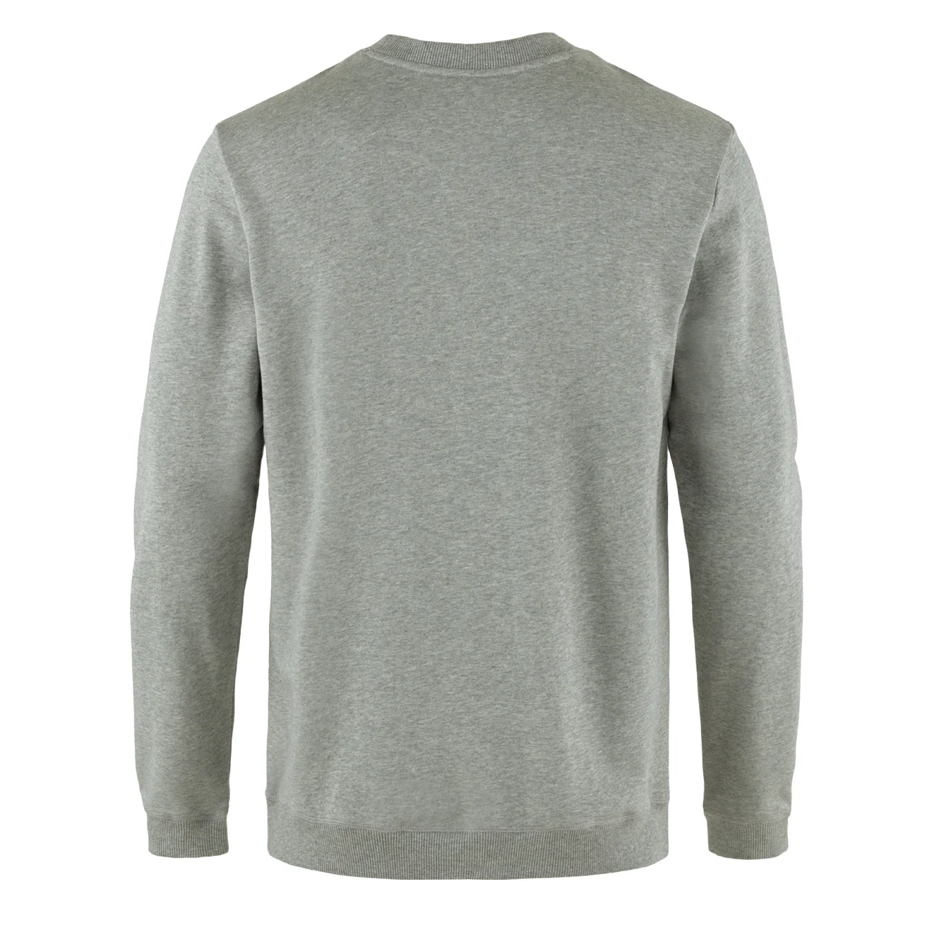 Fjallraven 1960 Logo Badge Sweater Grey Melange - Image 2
