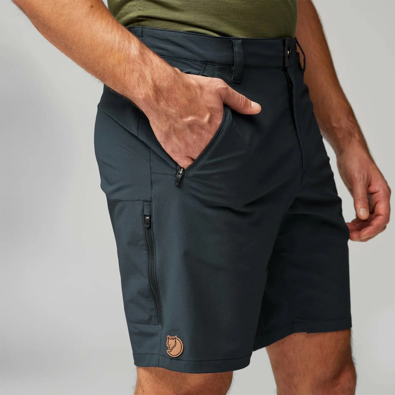 Fjallraven Abisko Trail Stretch Shorts Suede Brown - Image 6