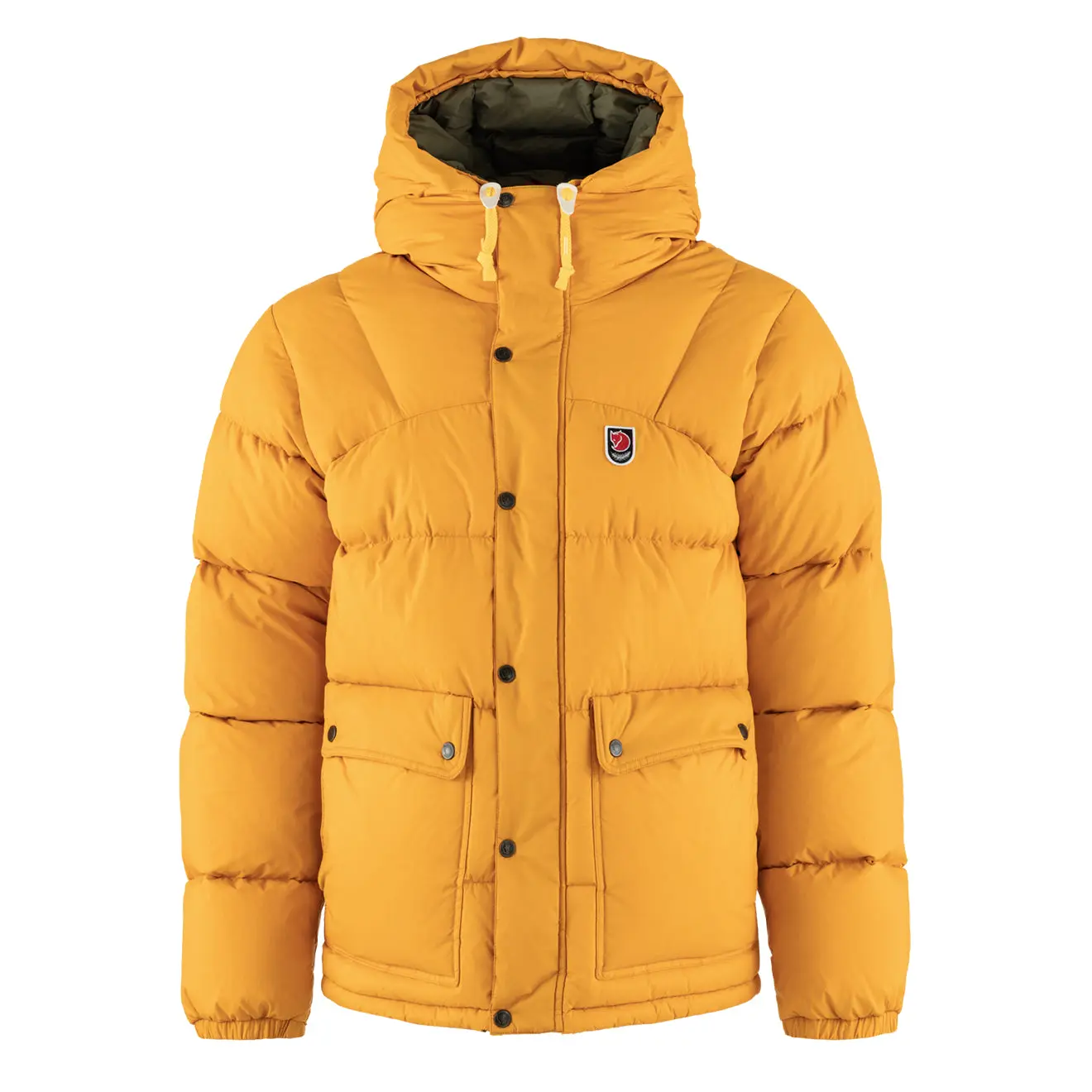 Fjallraven Expedition Down Lite Jacket Mustard Yellow / Green - Image 3