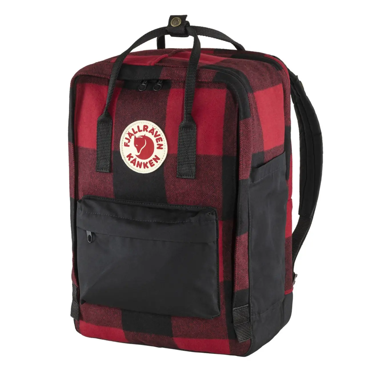 Fjallraven Kanken Re-Wool Laptop 15 Red / Black - Image 3