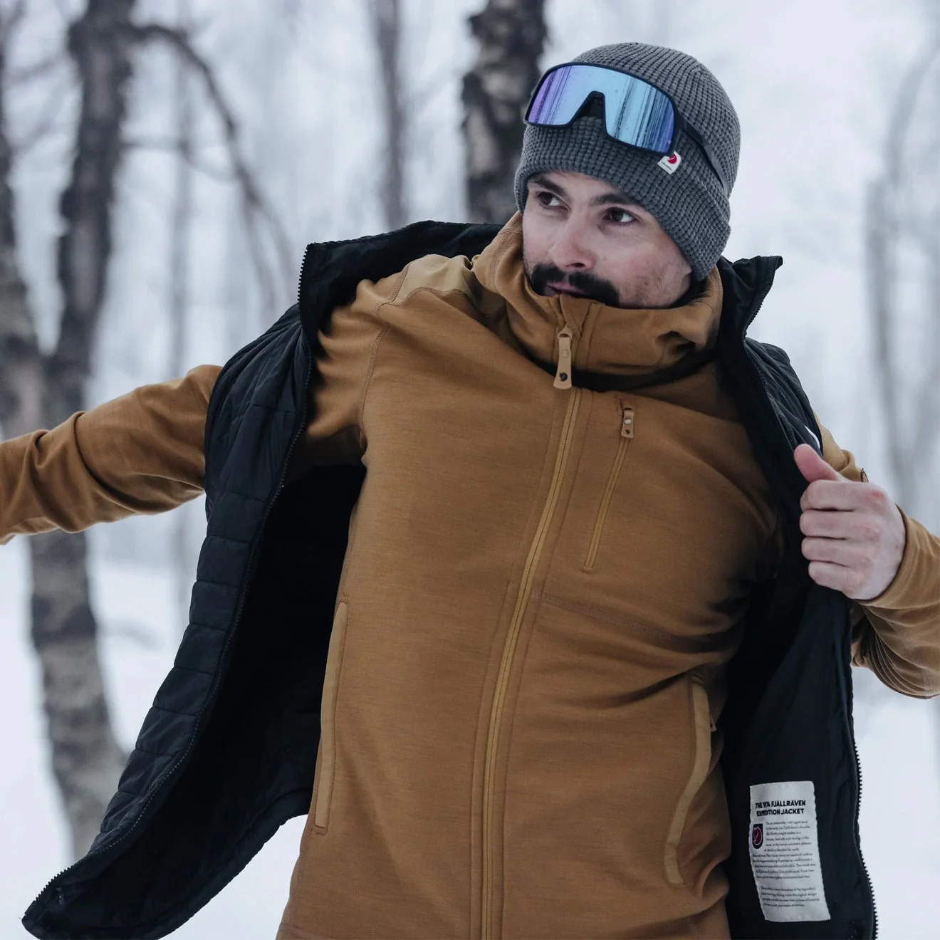 Fjallraven Keb Fleece Hoodie Classic Deep Forest - Image 9