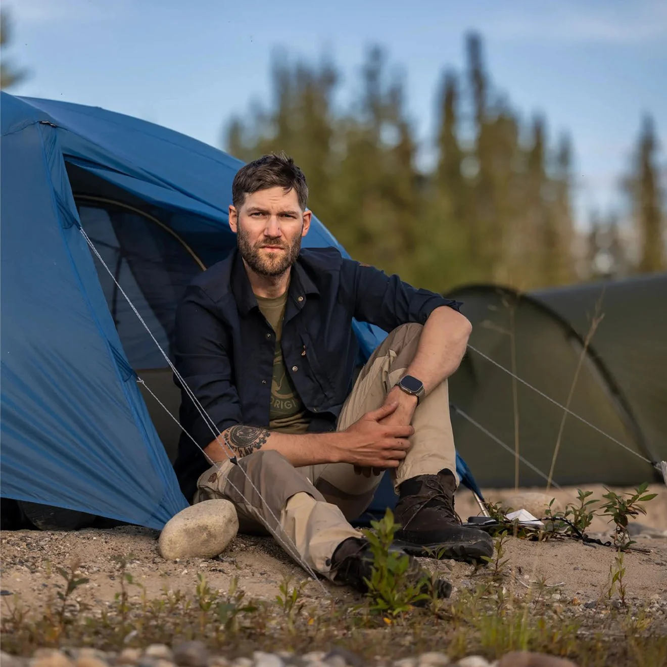 Fjallraven Keb Trekking Shirt LS Dark Navy-Dark Navy - Image 3
