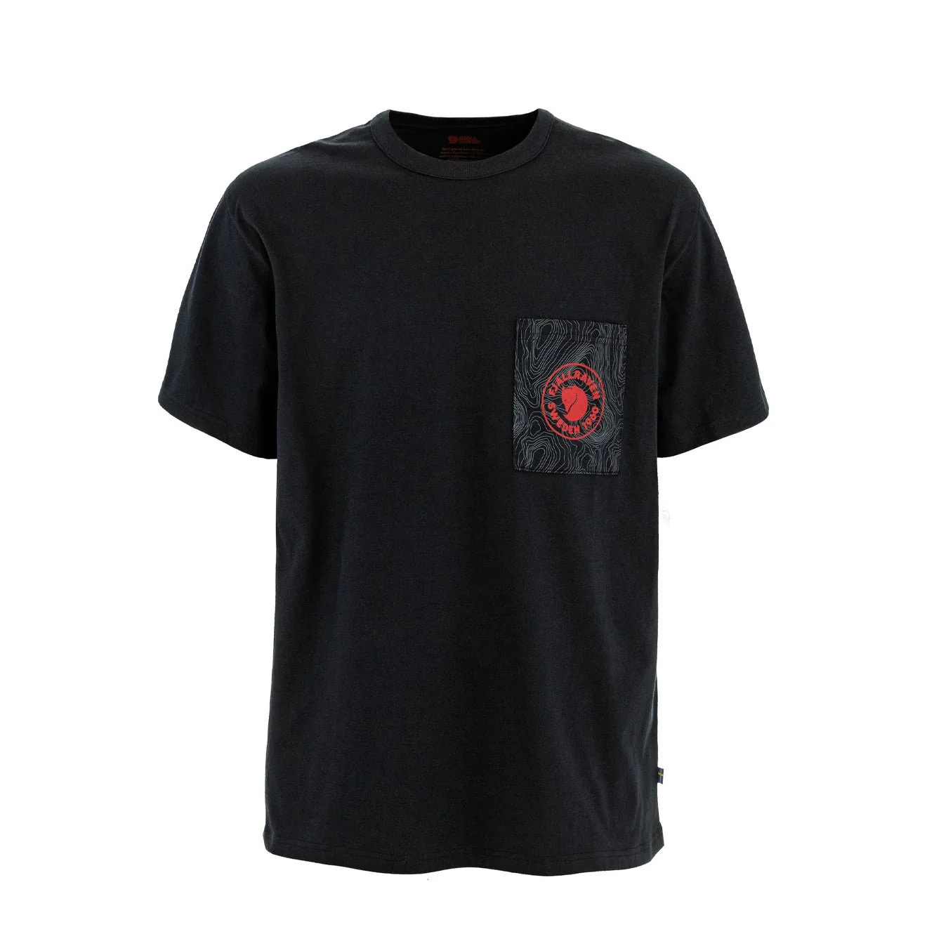 Fjallraven Logo Pocket T-Shirt Black