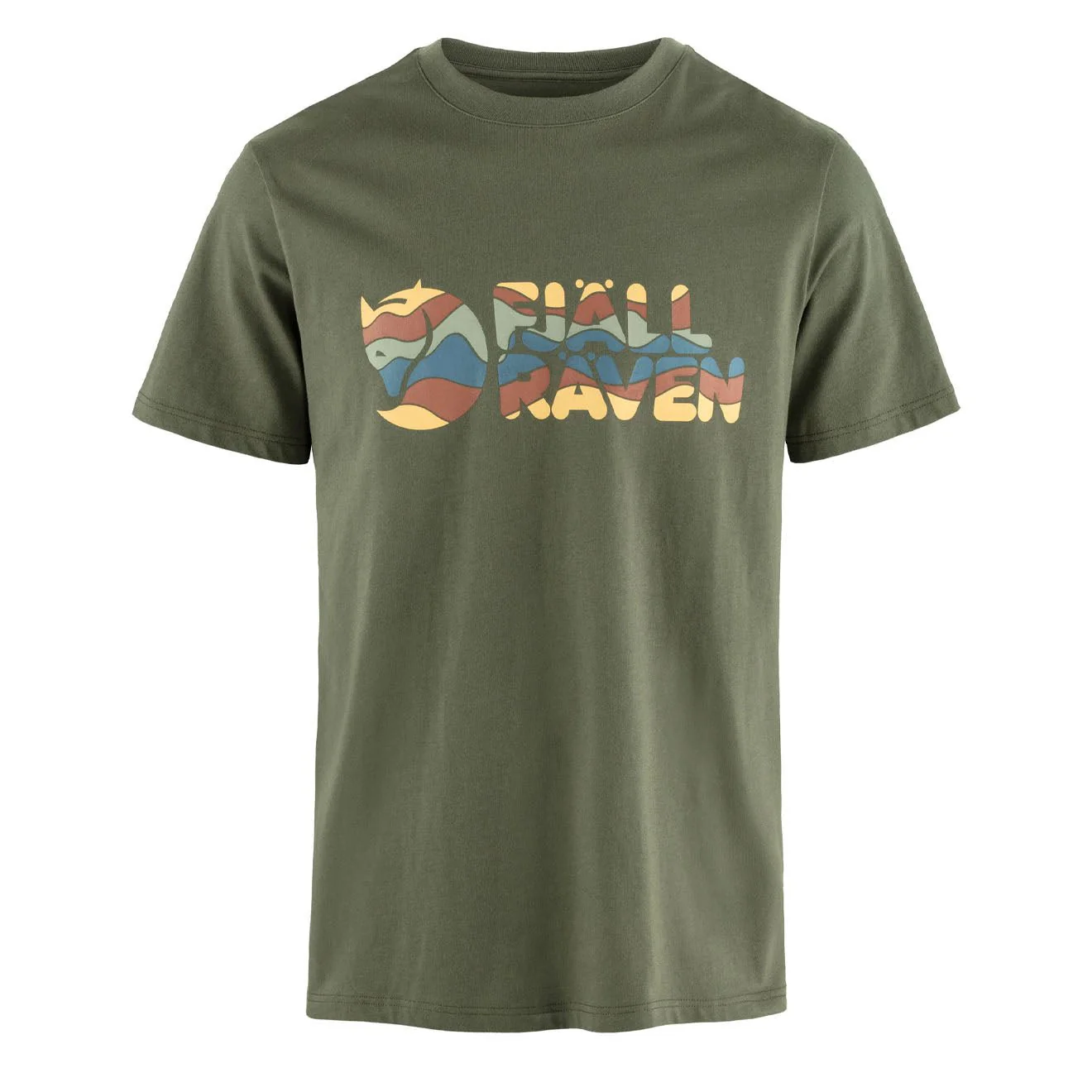 Fjallraven Multicolor Logo T-shirt Laurel Green