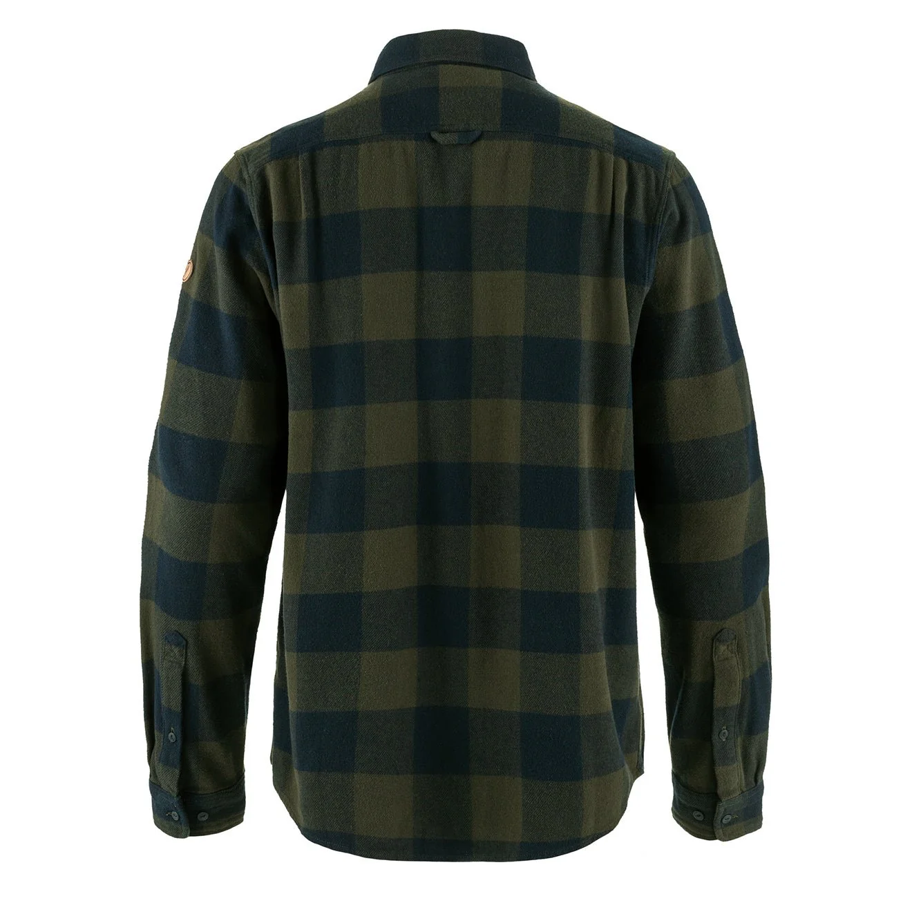 Fjallraven Ovik Heavy Flannel Shirt Deep Forest / Dark Navy - Image 2