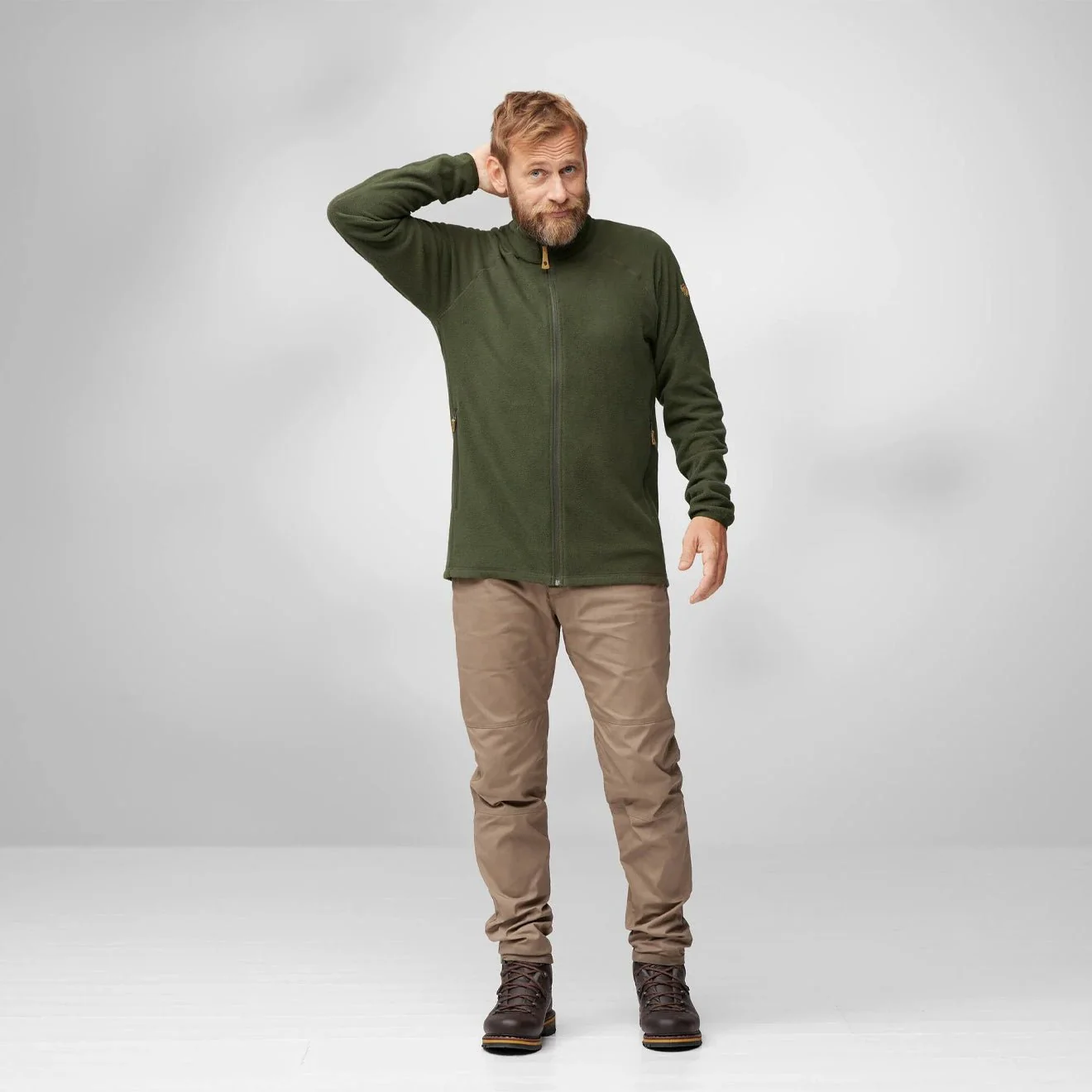 Fjallraven Ovik Lite Fleece Jacket Deep Forest - Image 3