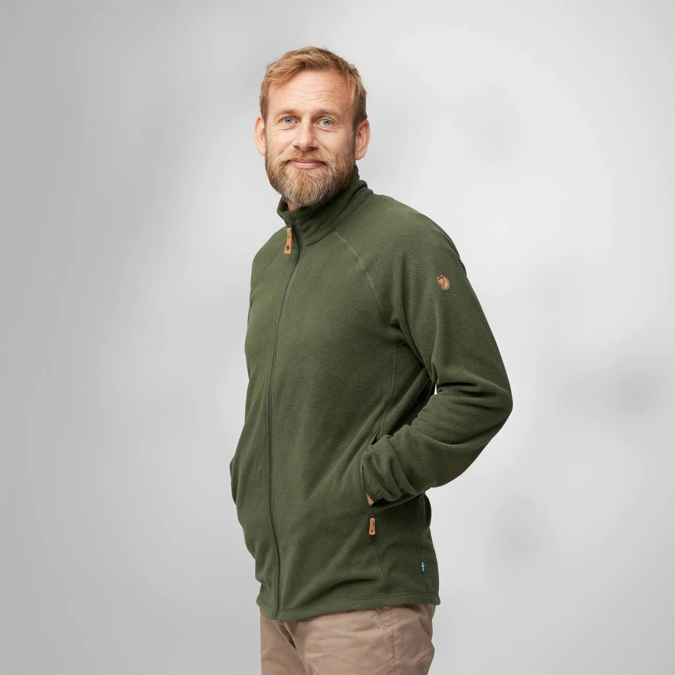 Fjallraven Ovik Lite Fleece Jacket Deep Forest - Image 4