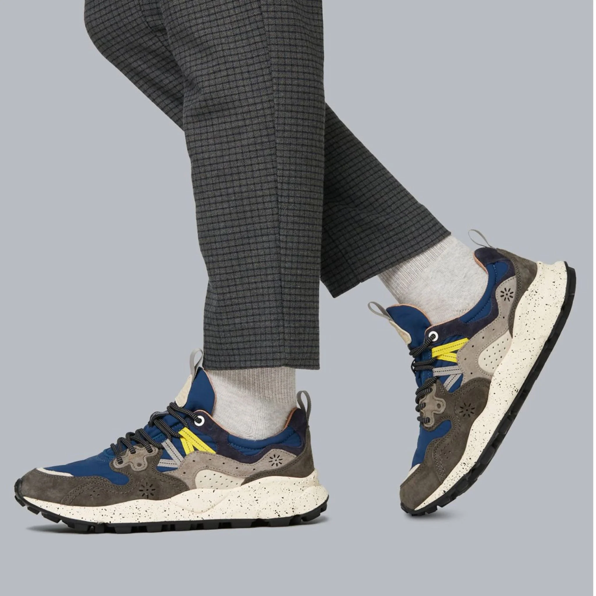 Flower Mountain Yamano 3 Trainer Grey / Navy - Image 4