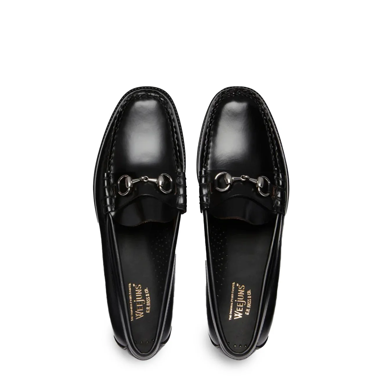 G.H Bass Easy Weejun Lincoln Moc Black Leather - Image 2