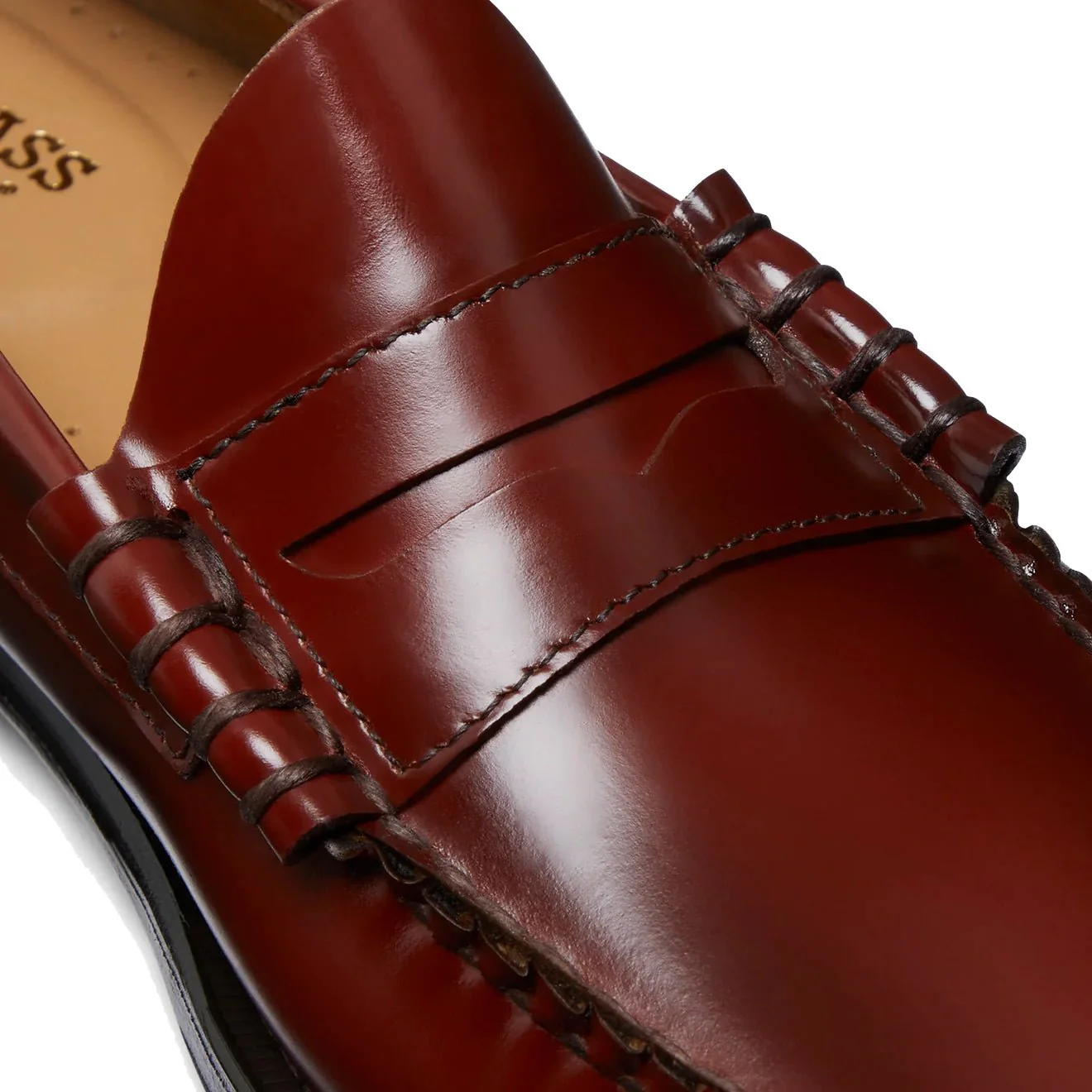 G.H.Bass Weejuns Larson Penny Loafers Smoke Paprika Leather - Image 6