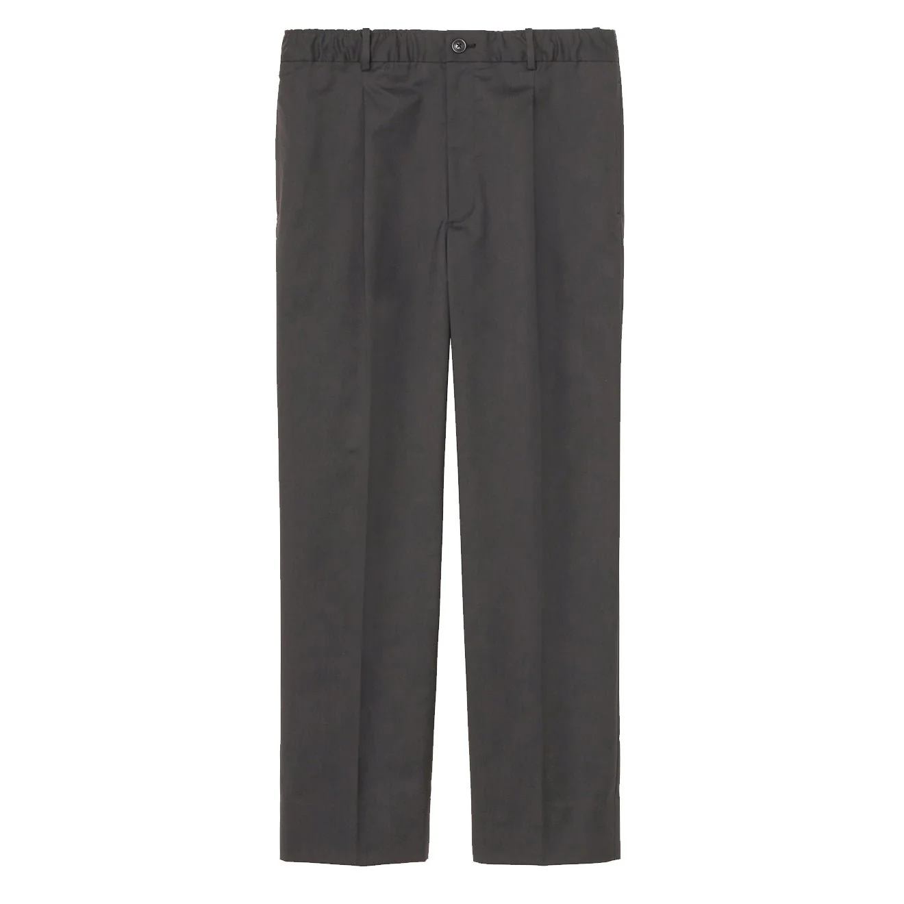 Goldwin Woolly Twill One Tuck Pants Black Gray