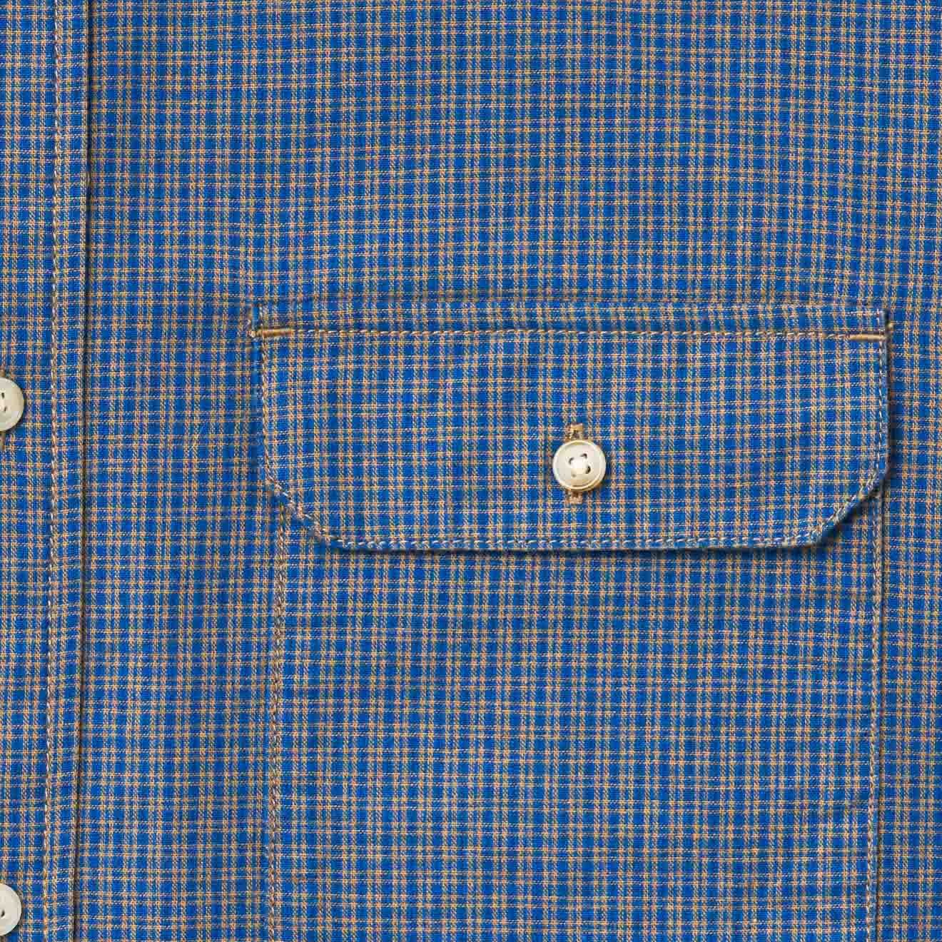 Gramicci Checkered Stance Shirt Sierra Check Navy - Image 3