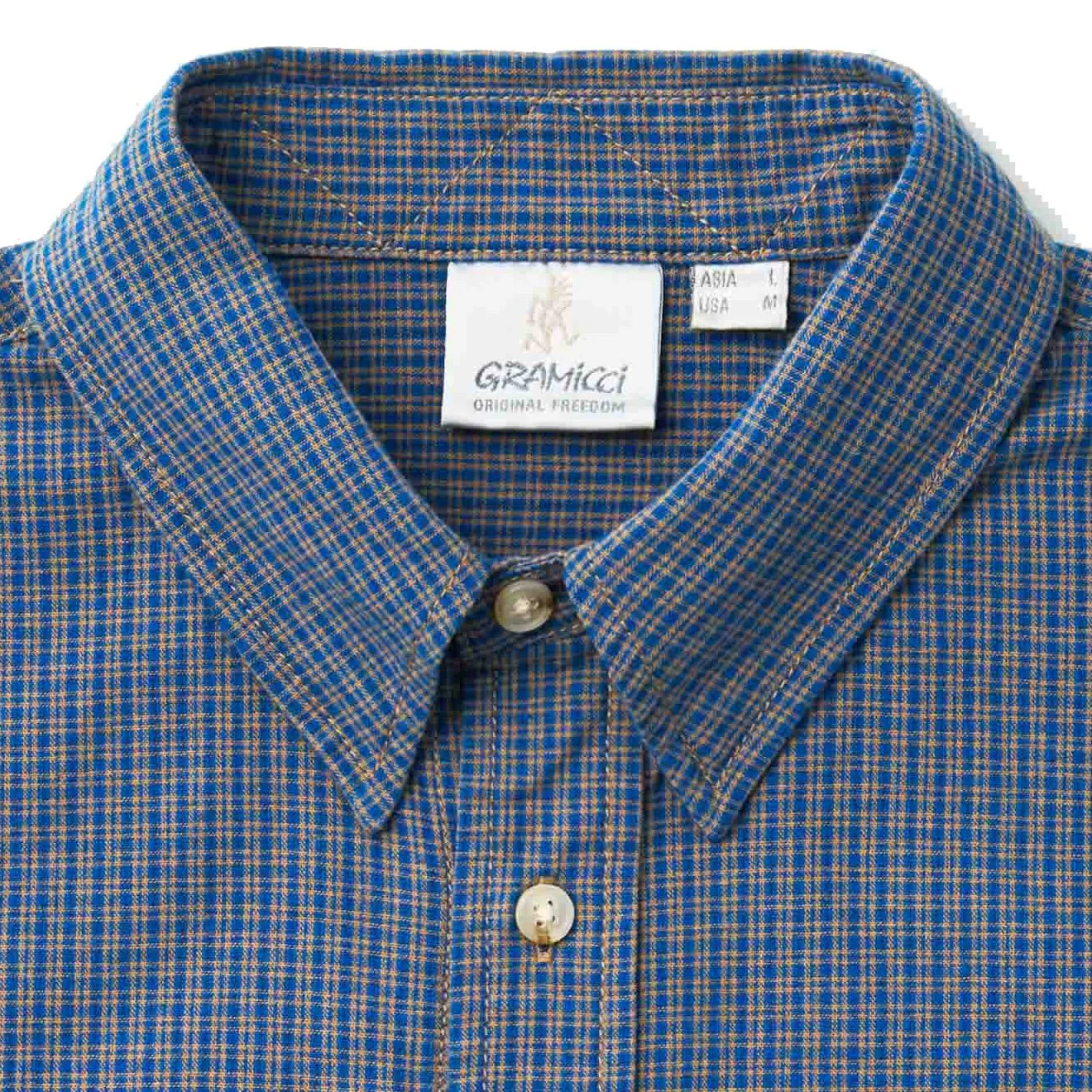 Gramicci Checkered Stance Shirt Sierra Check Navy - Image 4