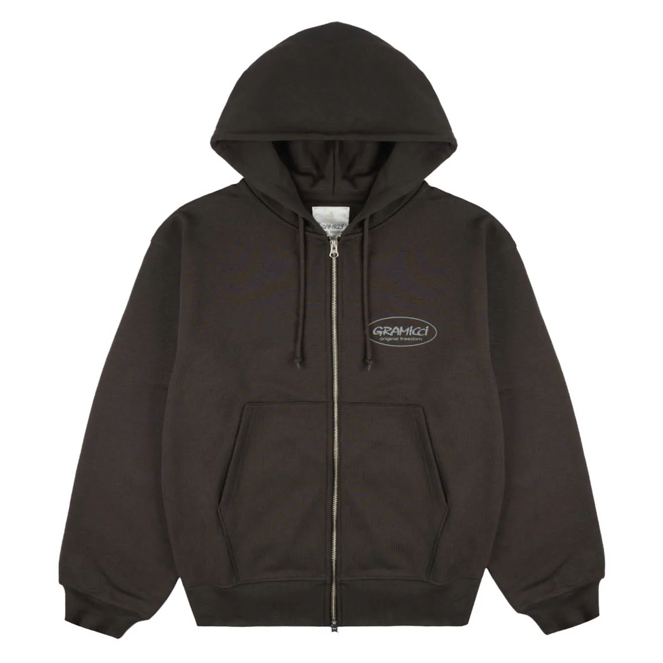 Gramicci Original Freedom Zip Hooded Sweatshirt Deep Brown