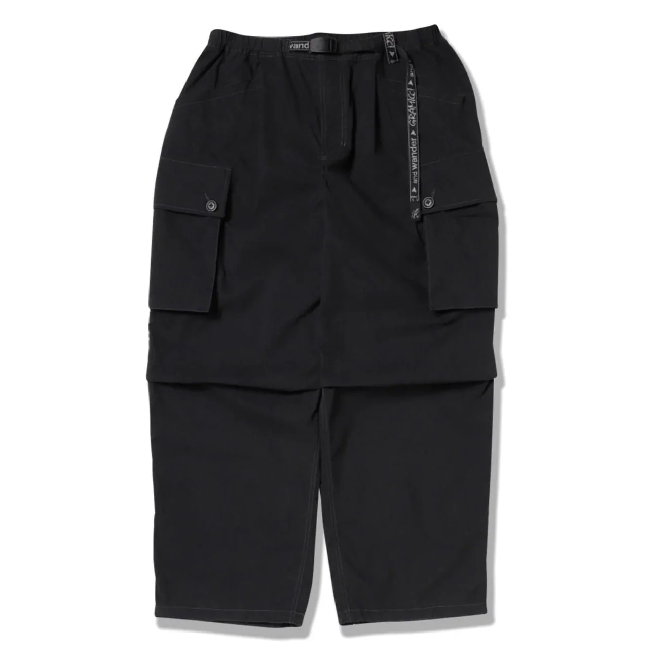 Gramicci x And Wander Military Wide Pant Black
