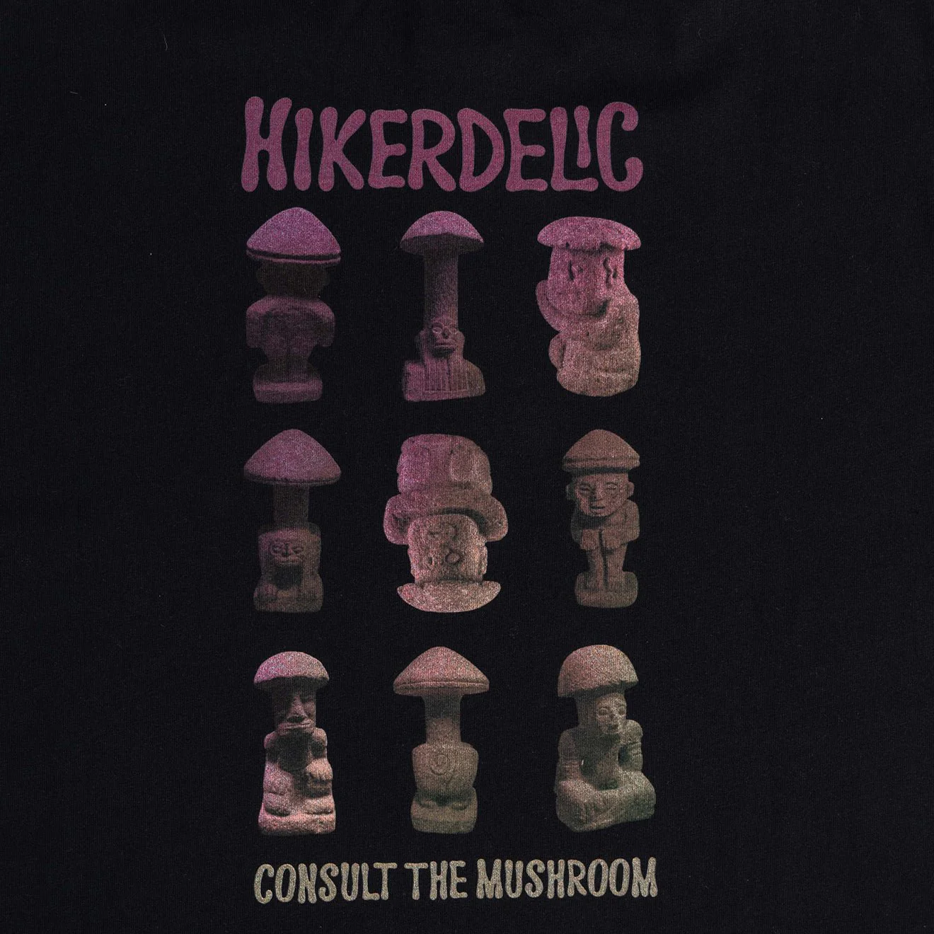Hikerdelic Consult The Mushroom SS T-Shirt Black - Image 4