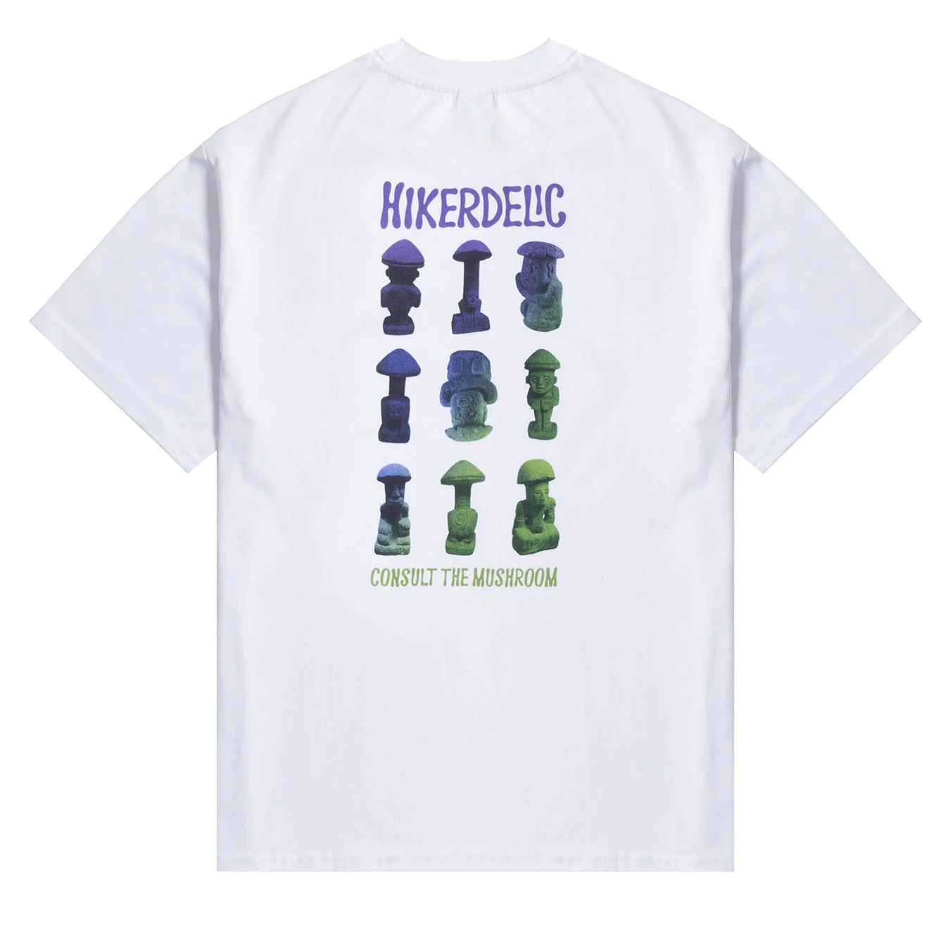Hikerdelic Consult The Mushroom SS T-Shirt White - Image 2