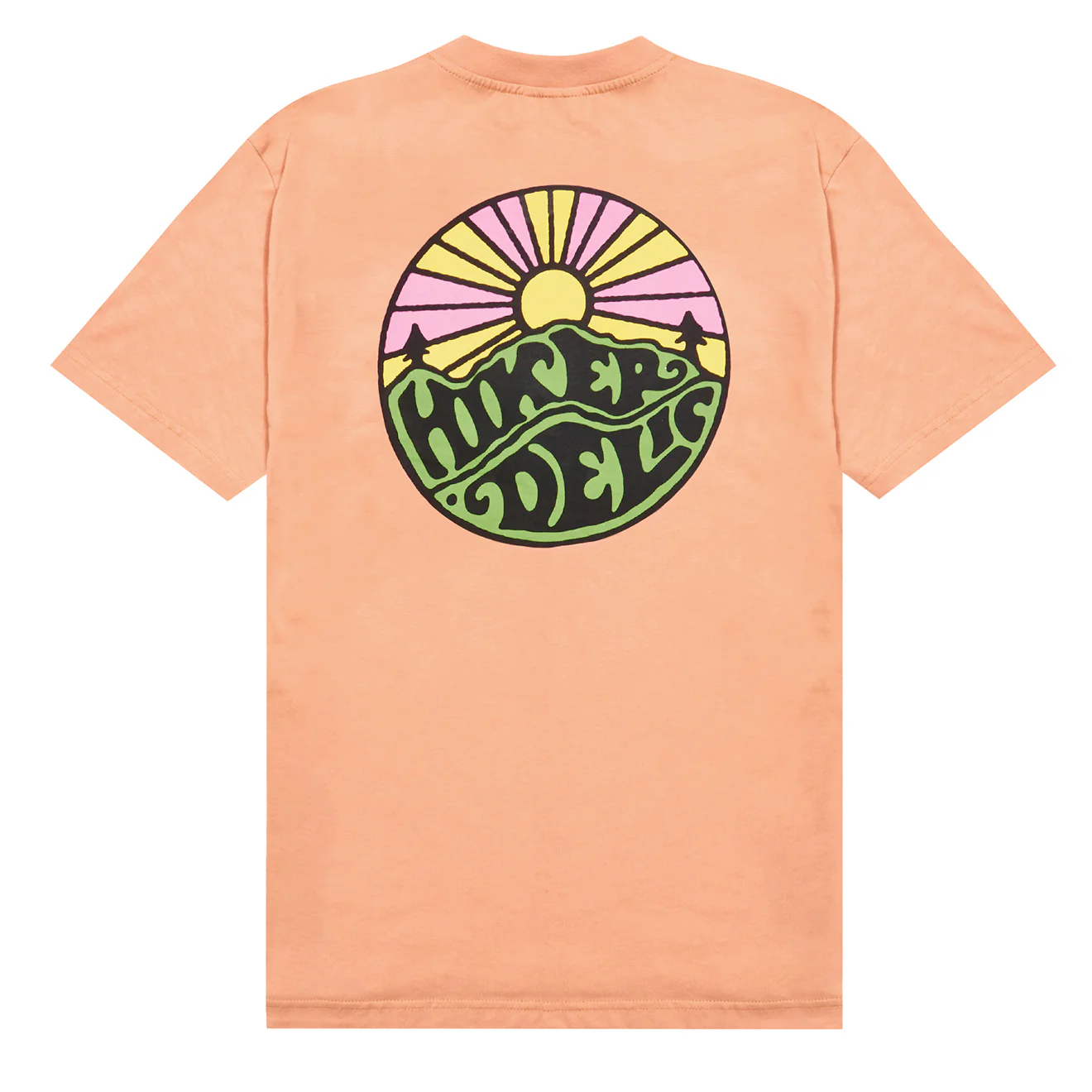 Hikerdelic Original Logo SS T-Shirt Coral - Image 2
