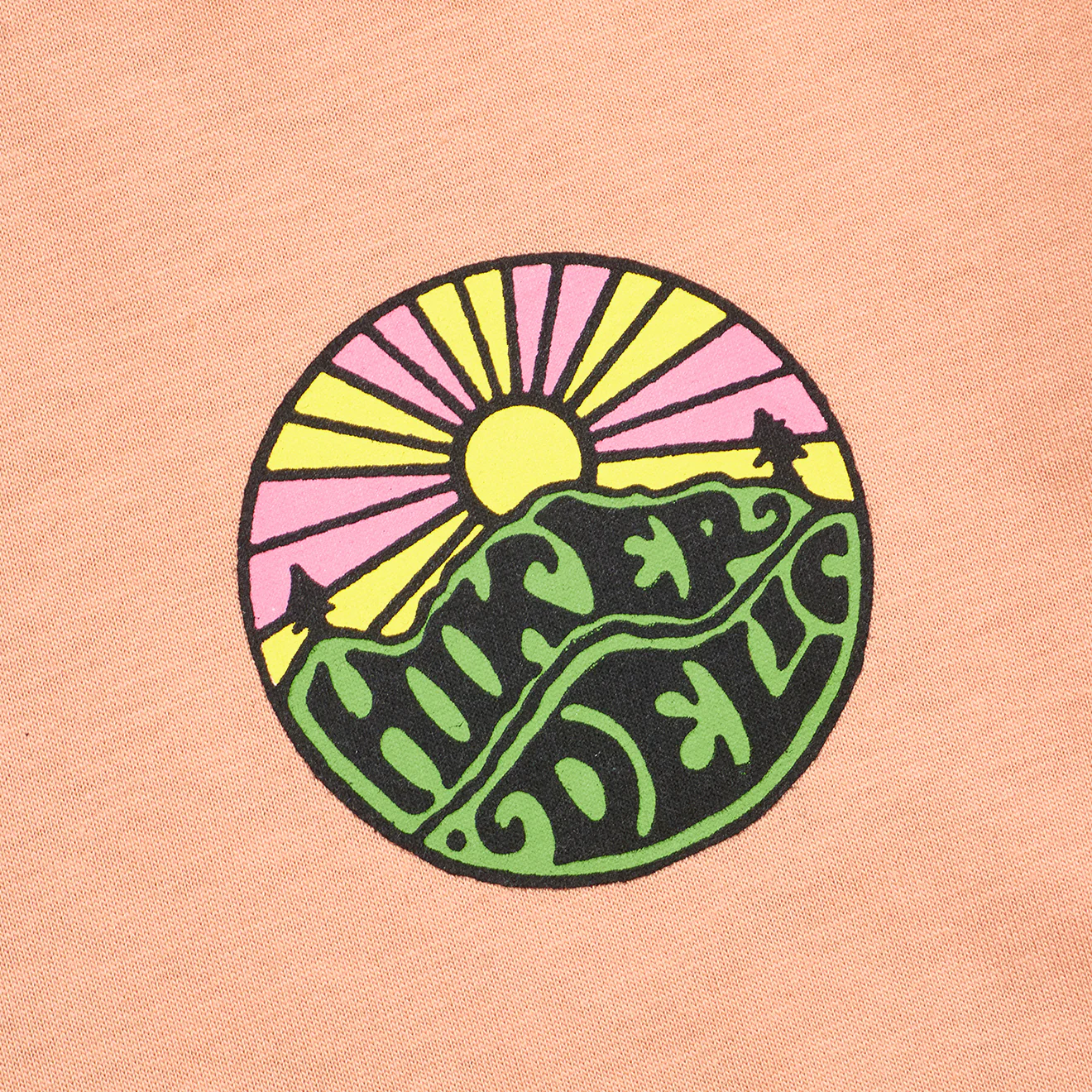 Hikerdelic Original Logo SS T-Shirt Coral - Image 3
