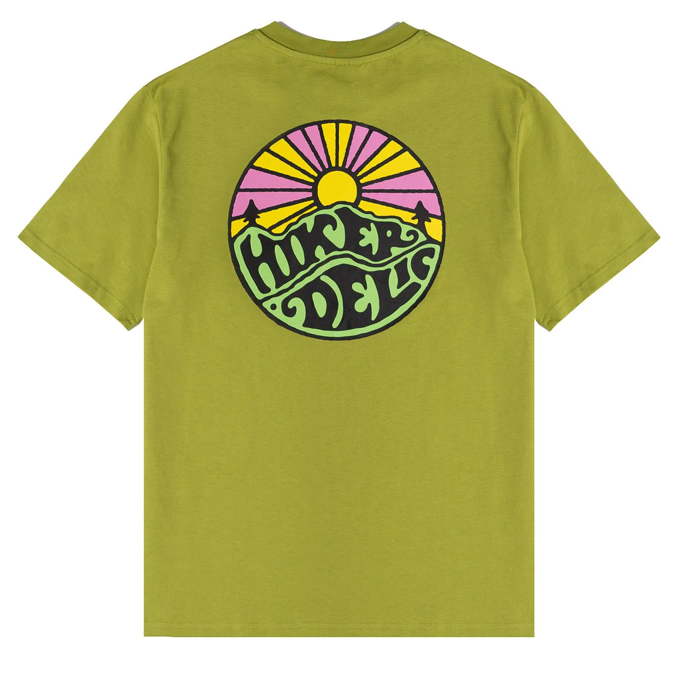 Hikerdelic Original Logo SS T-Shirt Lemon Haze - Image 2