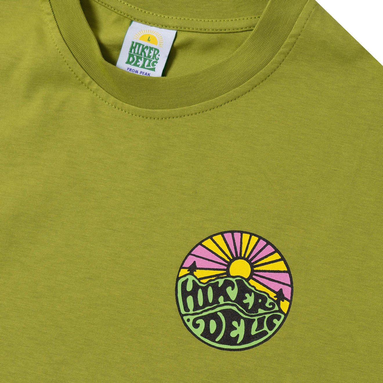 Hikerdelic Original Logo SS T-Shirt Lemon Haze - Image 3