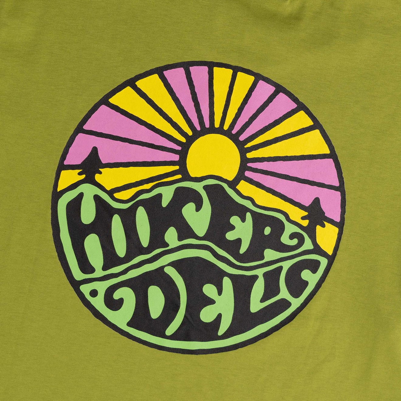 Hikerdelic Original Logo SS T-Shirt Lemon Haze - Image 4