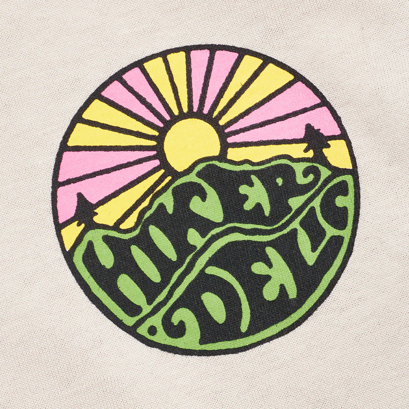 Hikerdelic Original Logo SS T-Shirt Oatmilk - Image 3
