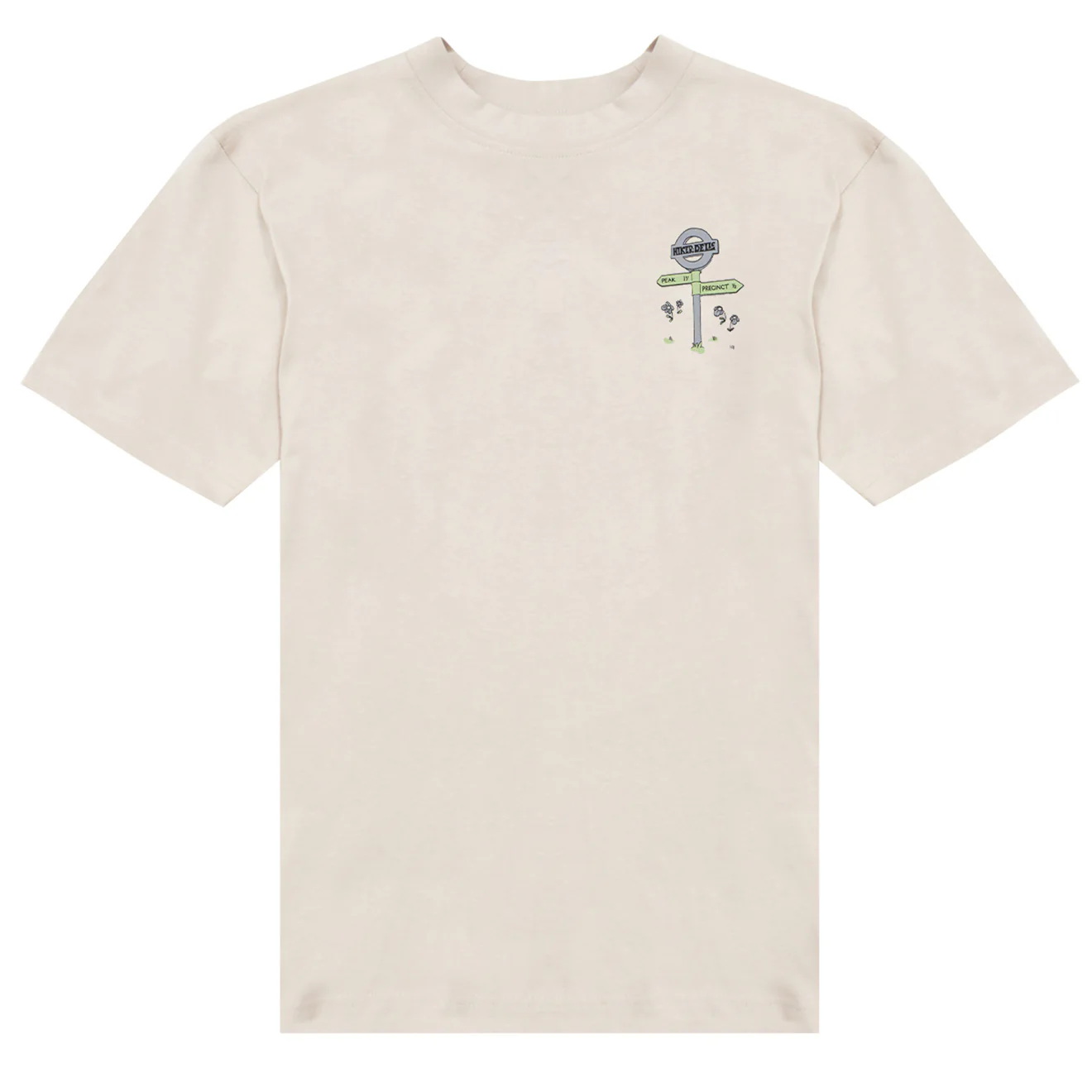 Hikerdelic Peak & Precinct SS T-Shirt Oatmilk