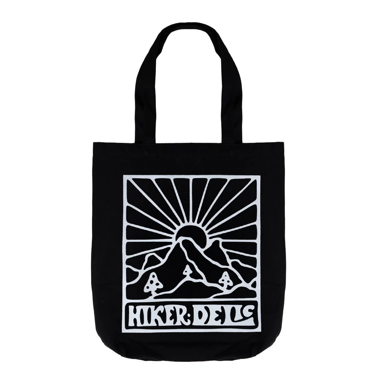 Hikerdelic Quad Logo Tote Bag Black