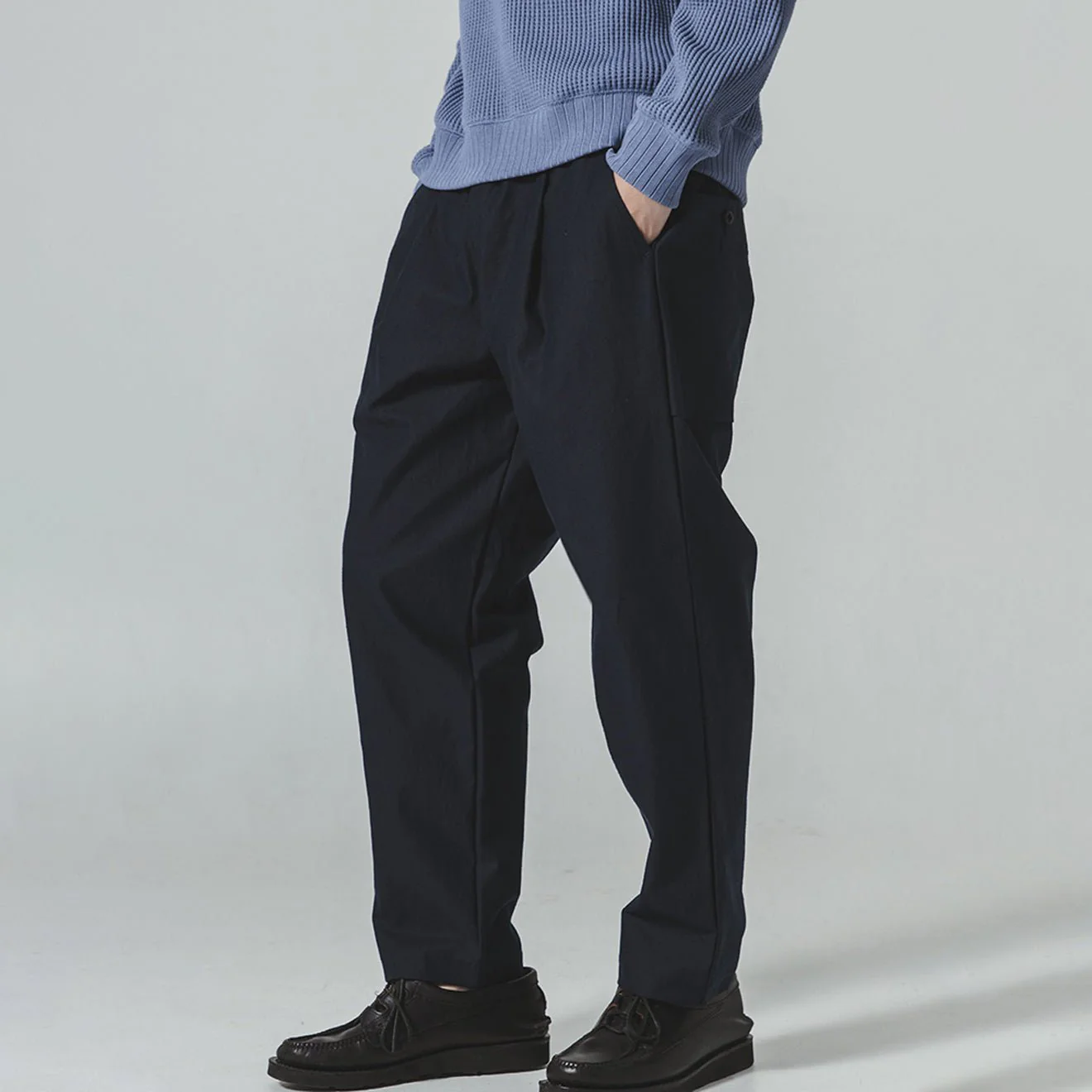 Jackman Back Nep Umps Pants Dark Navy - Image 2