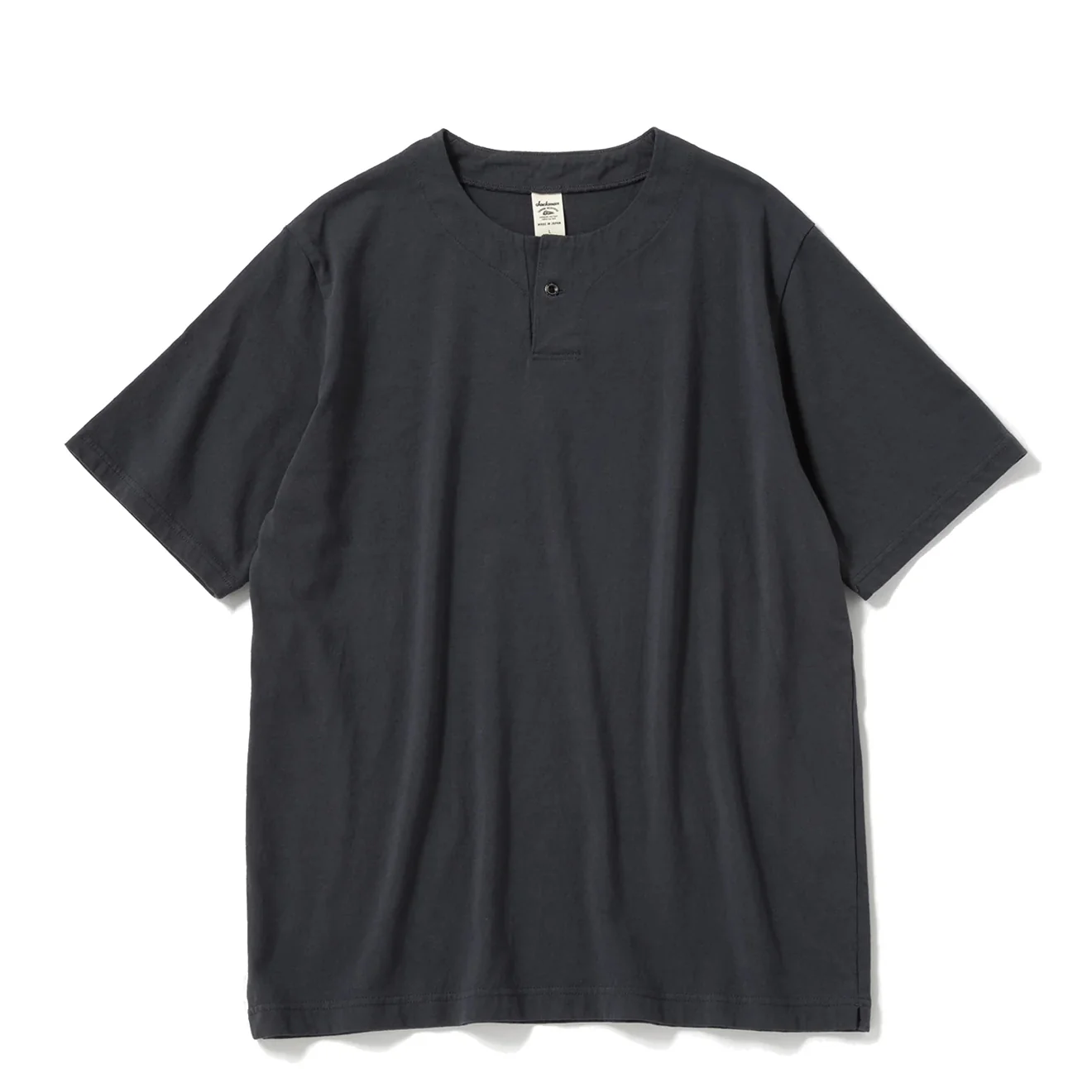 Jackman Henleyneck S/S T-Shirt Dark Blue Gray